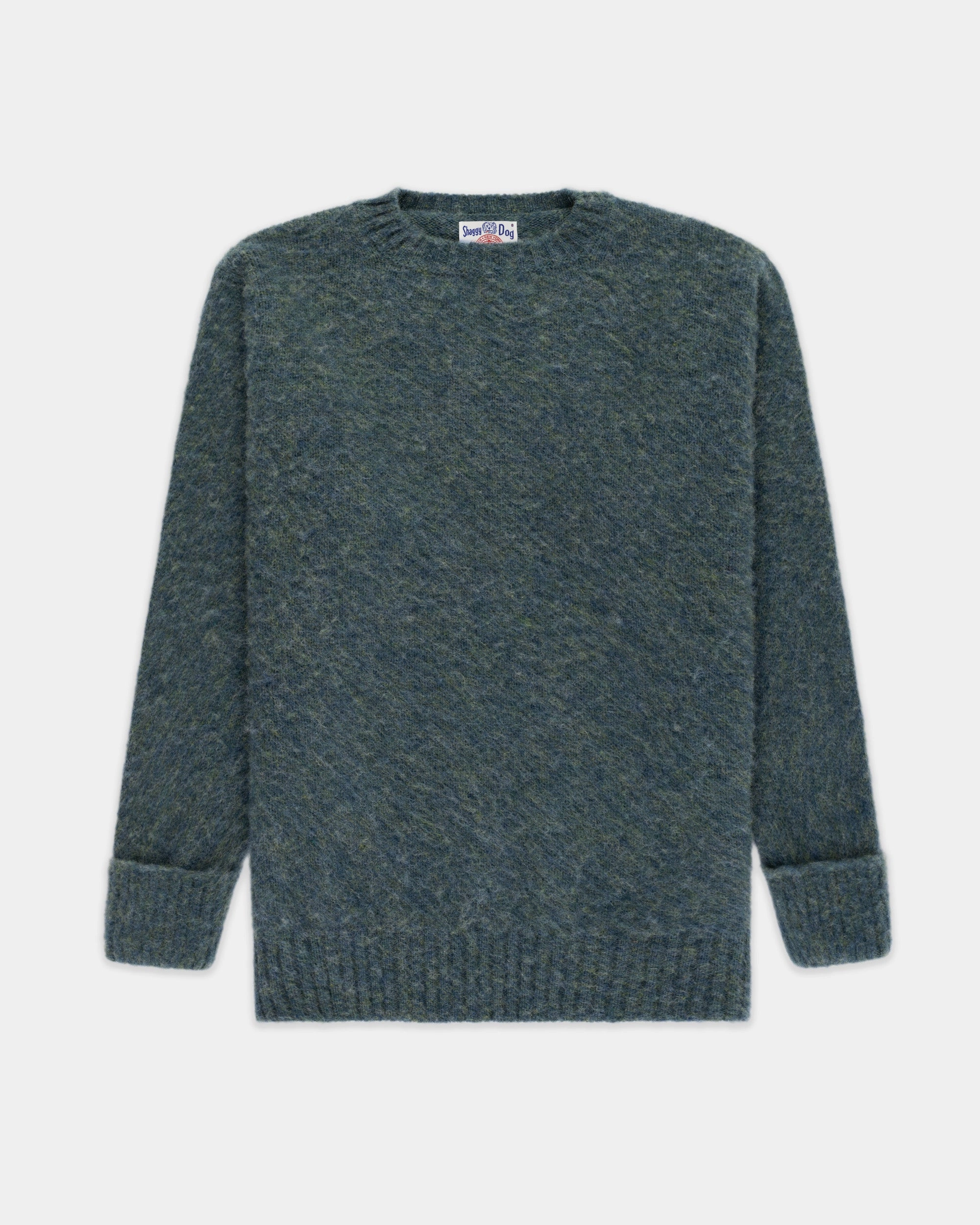 Made-in-Scotland Lovat Shaggy Dog Sweater - Classic Fit Soft Knit Piece Casual Comfort Layer