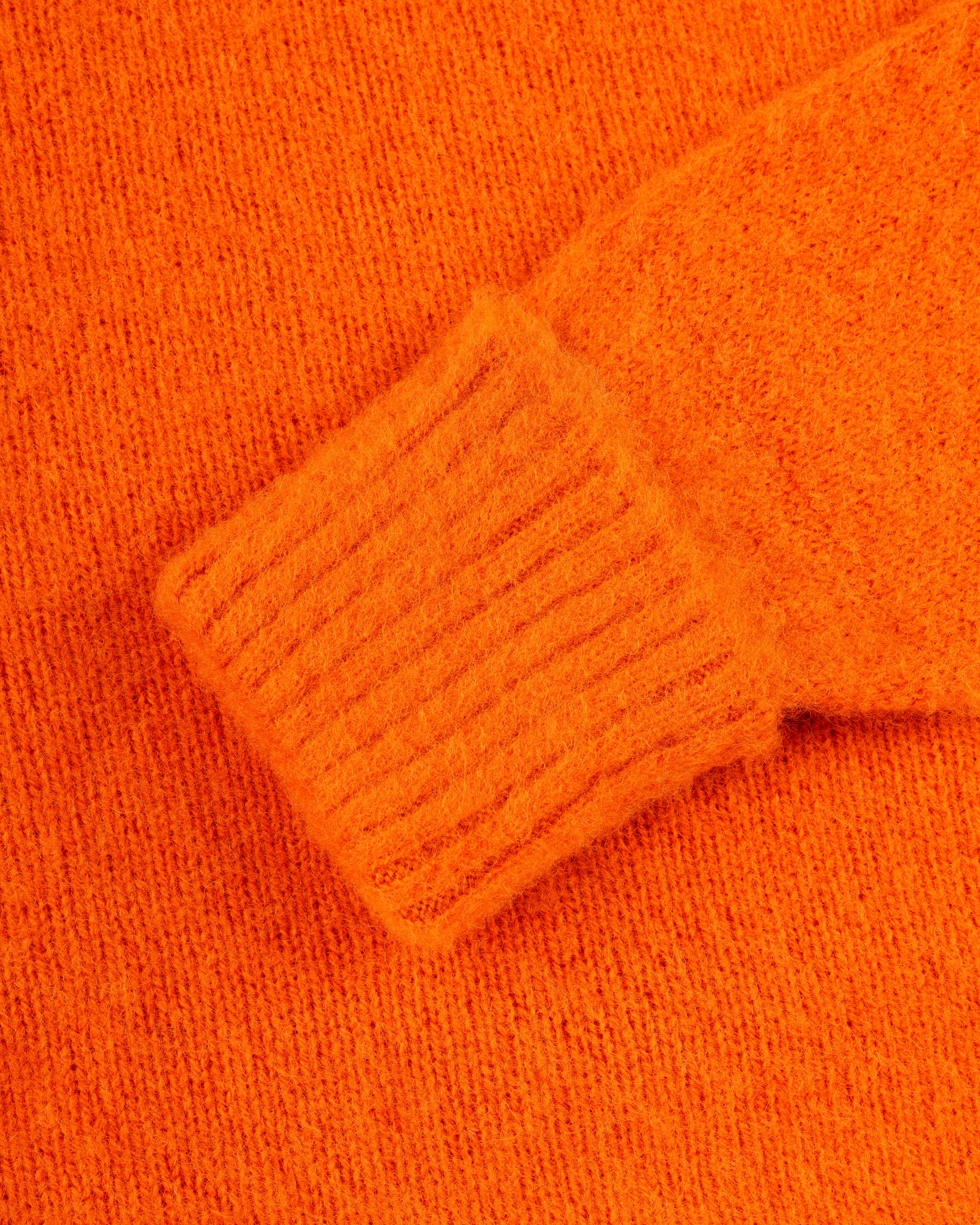 Cold Weather Outfit Comfy Knitwear Look Made-in-Scotland Pumpkin Shaggy Dog Sweater - Classic Fit
