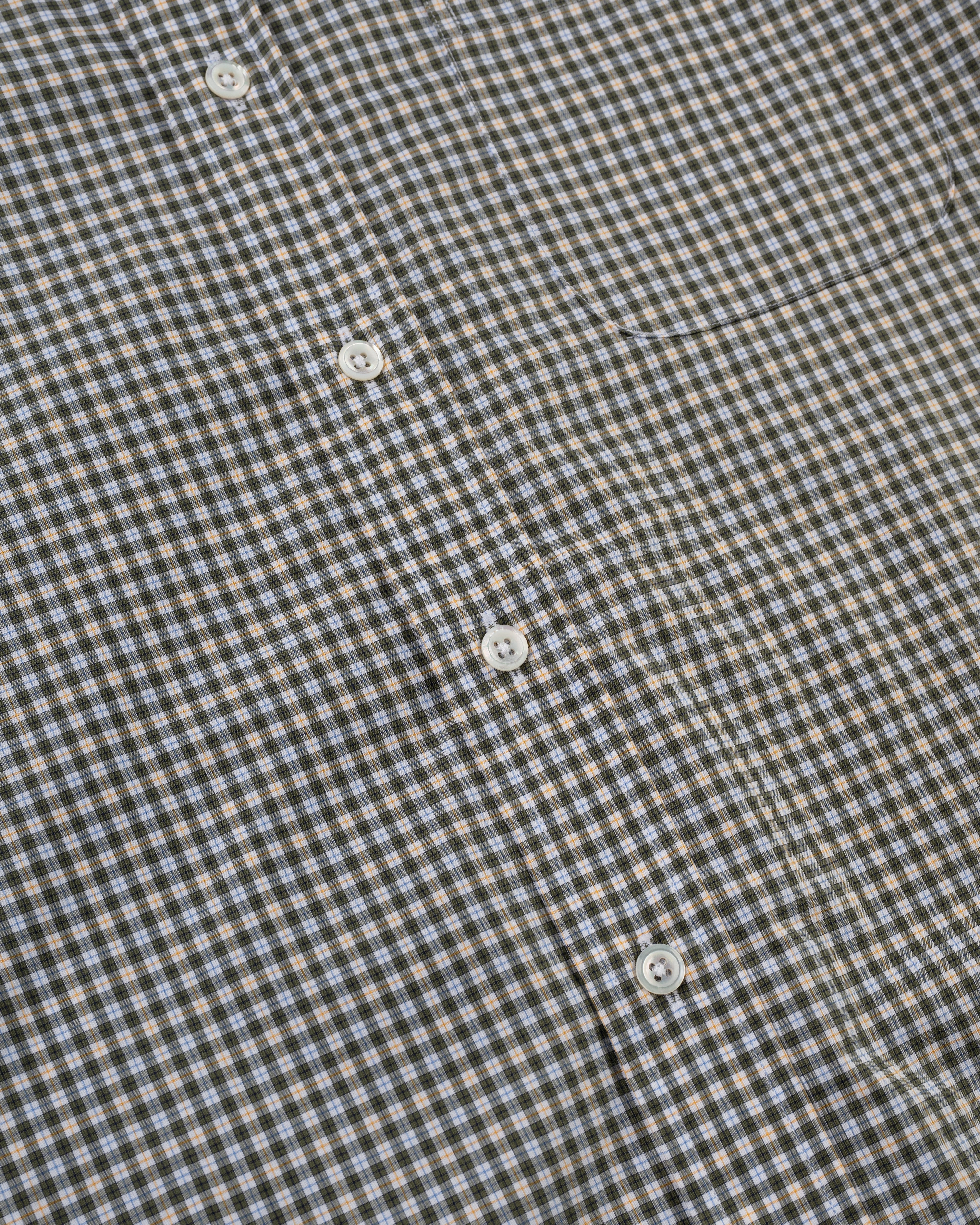 Made-in-USA Blue & Orange Check Sport Shirt - Classic Fit Relaxed Vibe