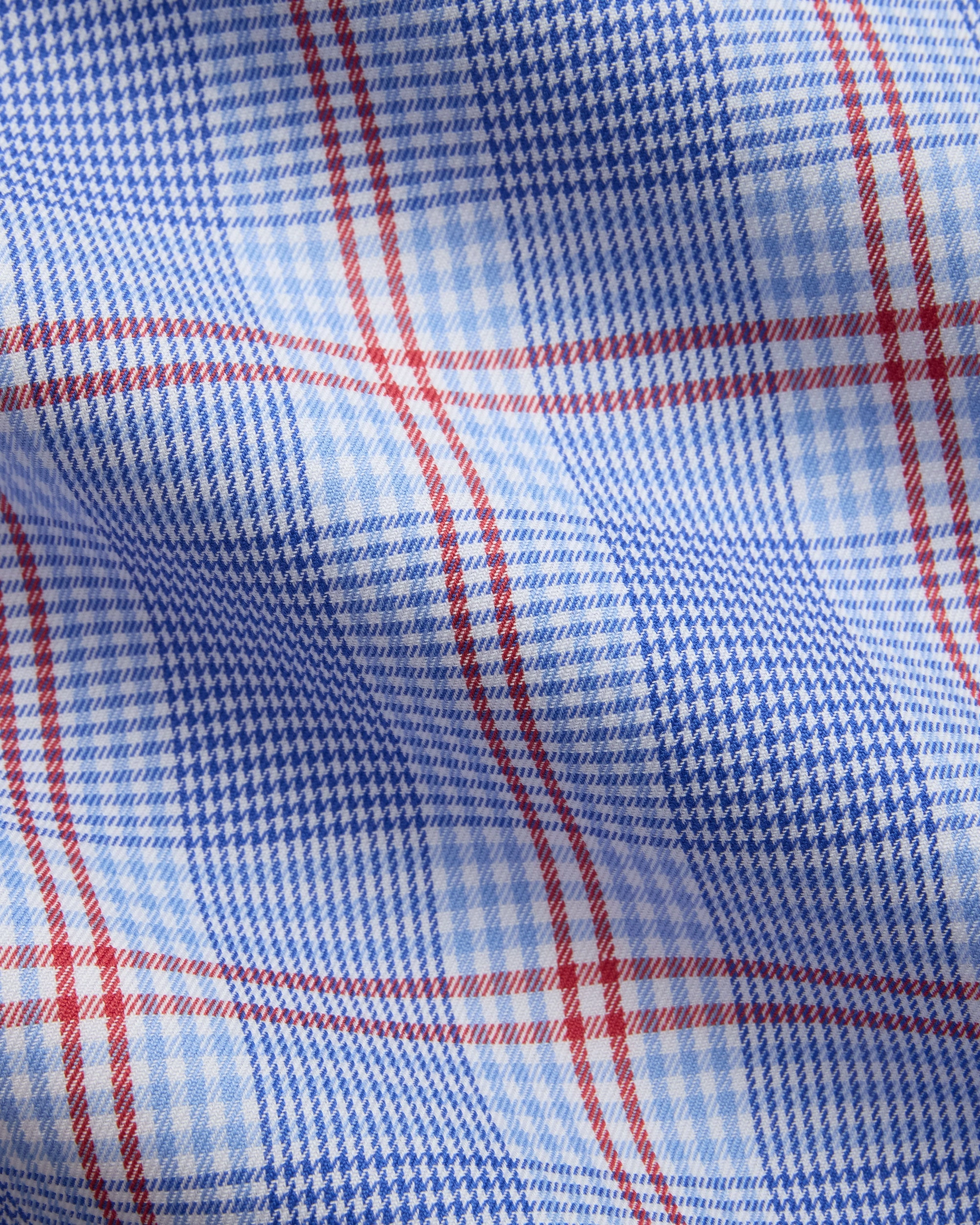 shopping spree Summer Vibes Made-in-USA Blue & Red Windowpane Button Down Sport Shirt - Classic Fit