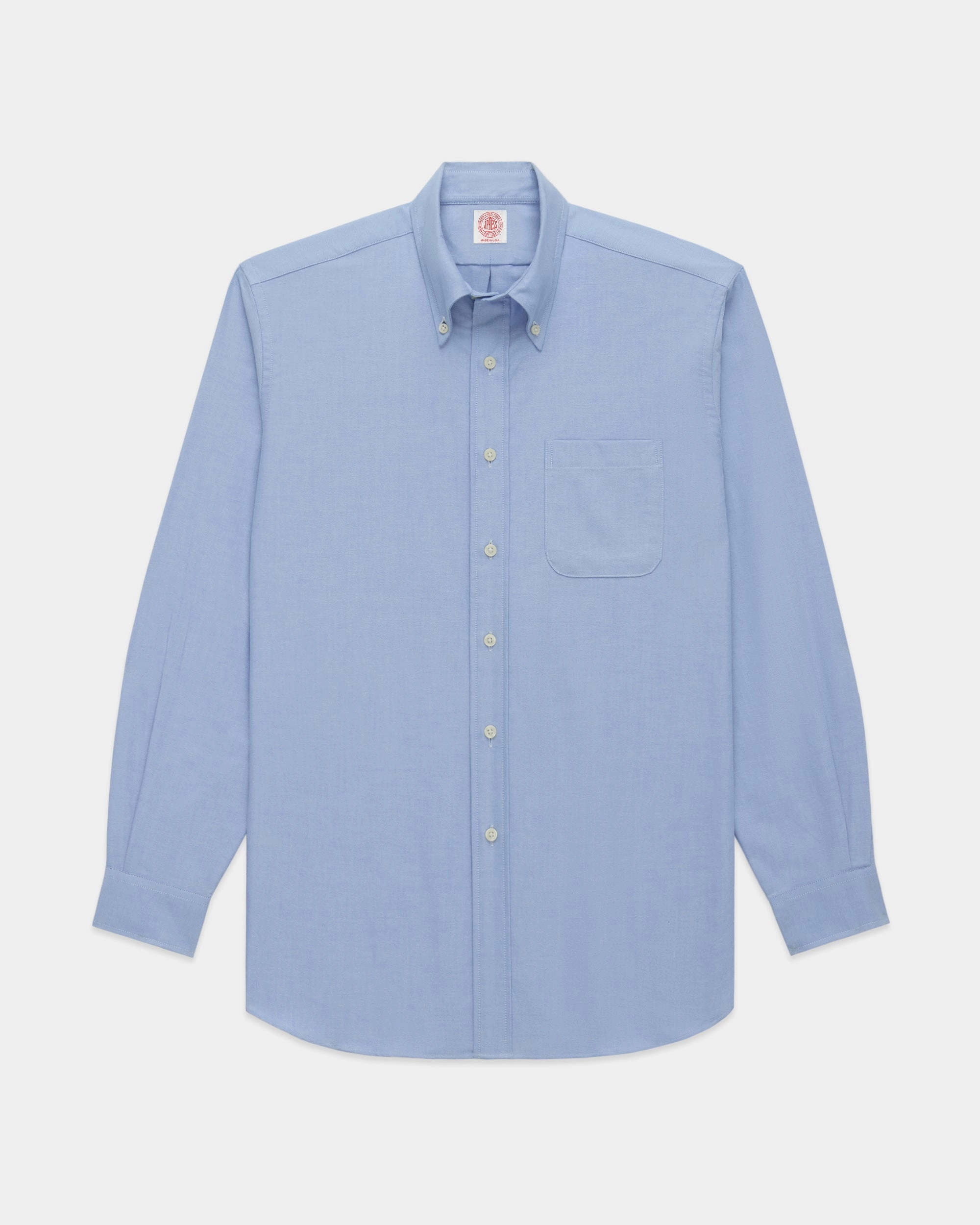 Spring Collection Made-in-USA Blue Oxford Cloth Button Down Shirt  - Classic Fit