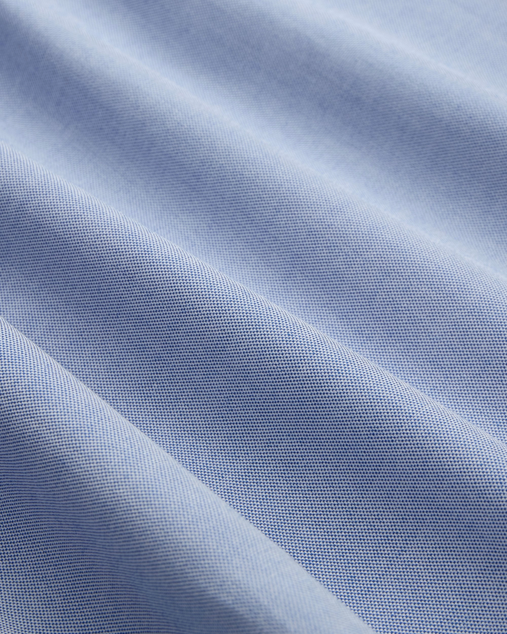 Luxurious Feel Made-in-USA Blue Pinpoint Oxford Button Down Shirt - Classic Fit