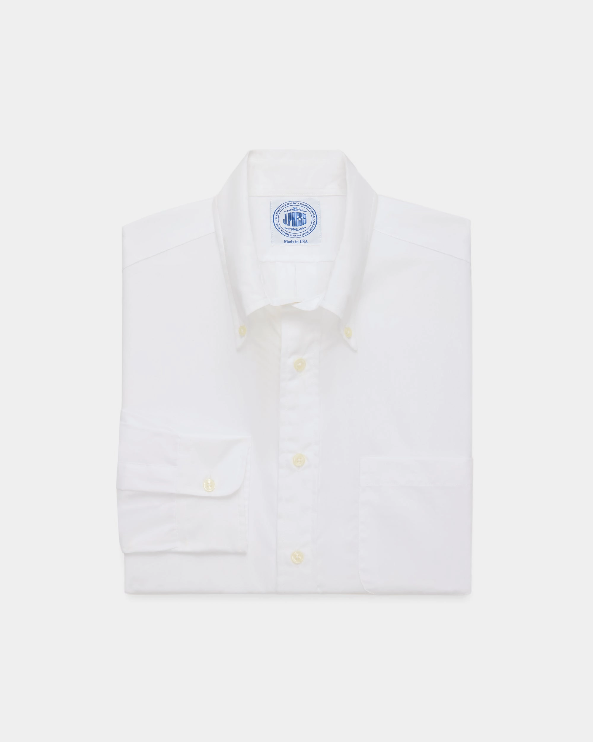 Minimalist Design ethical fashion Made-in-USA Broadcloth Button-Down Shirt - Classic Fit