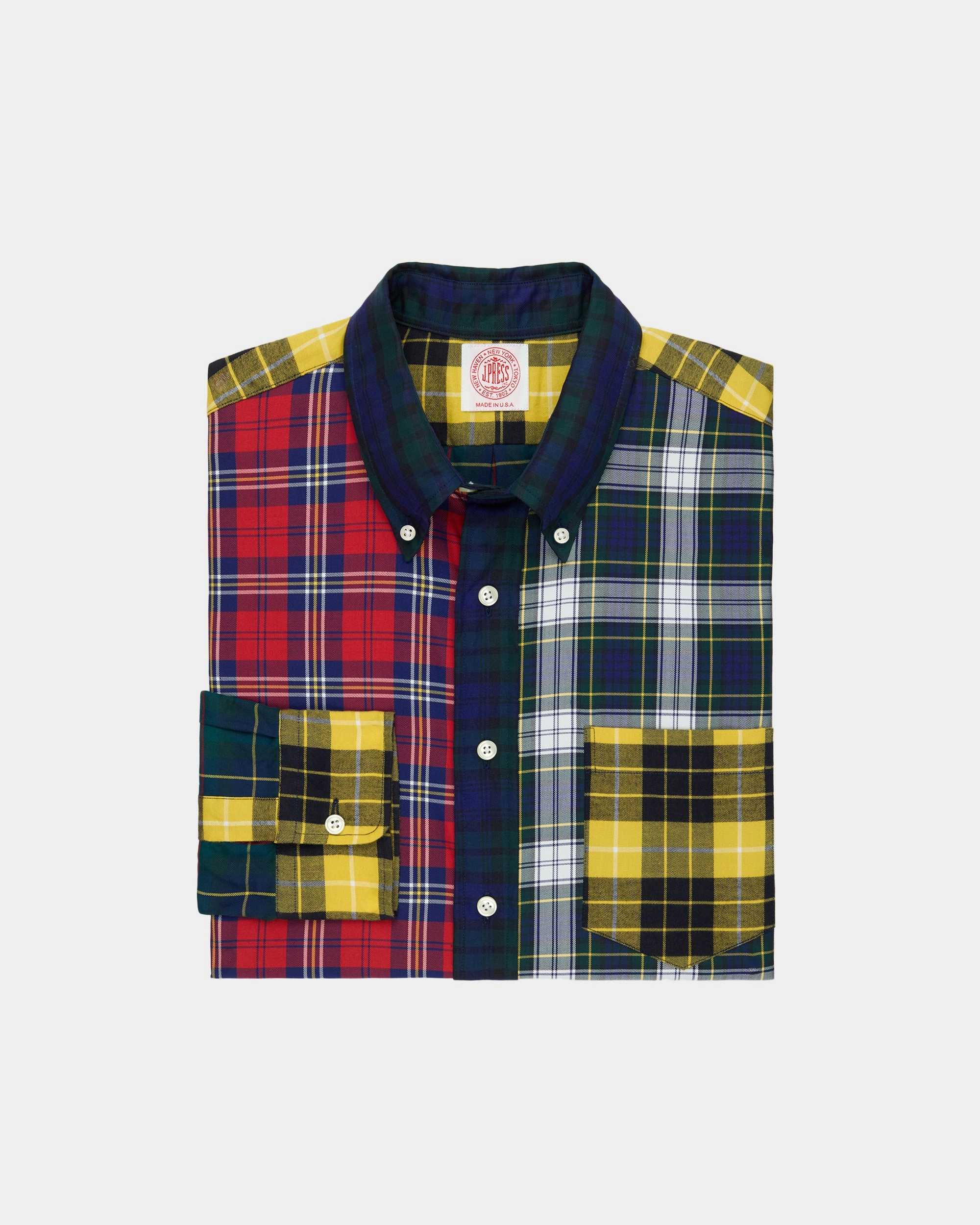 Made-in-USA Flannel Tartan Fun Shirt Workwear Approved Waffle Weave