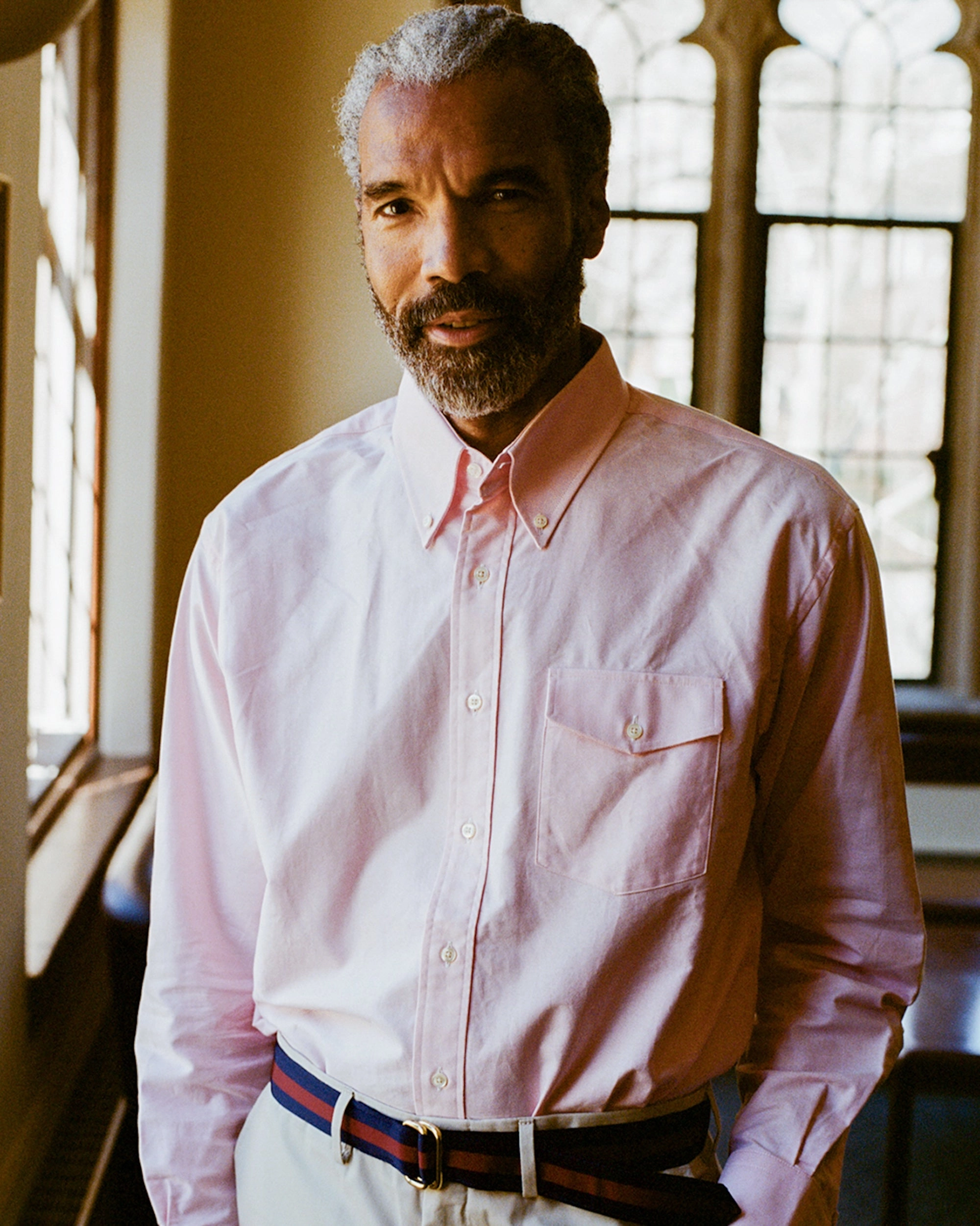 Made-in-USA Flap Pocket Pink Oxford Cloth Button Down Shirt - Classic Fit Easy Styling