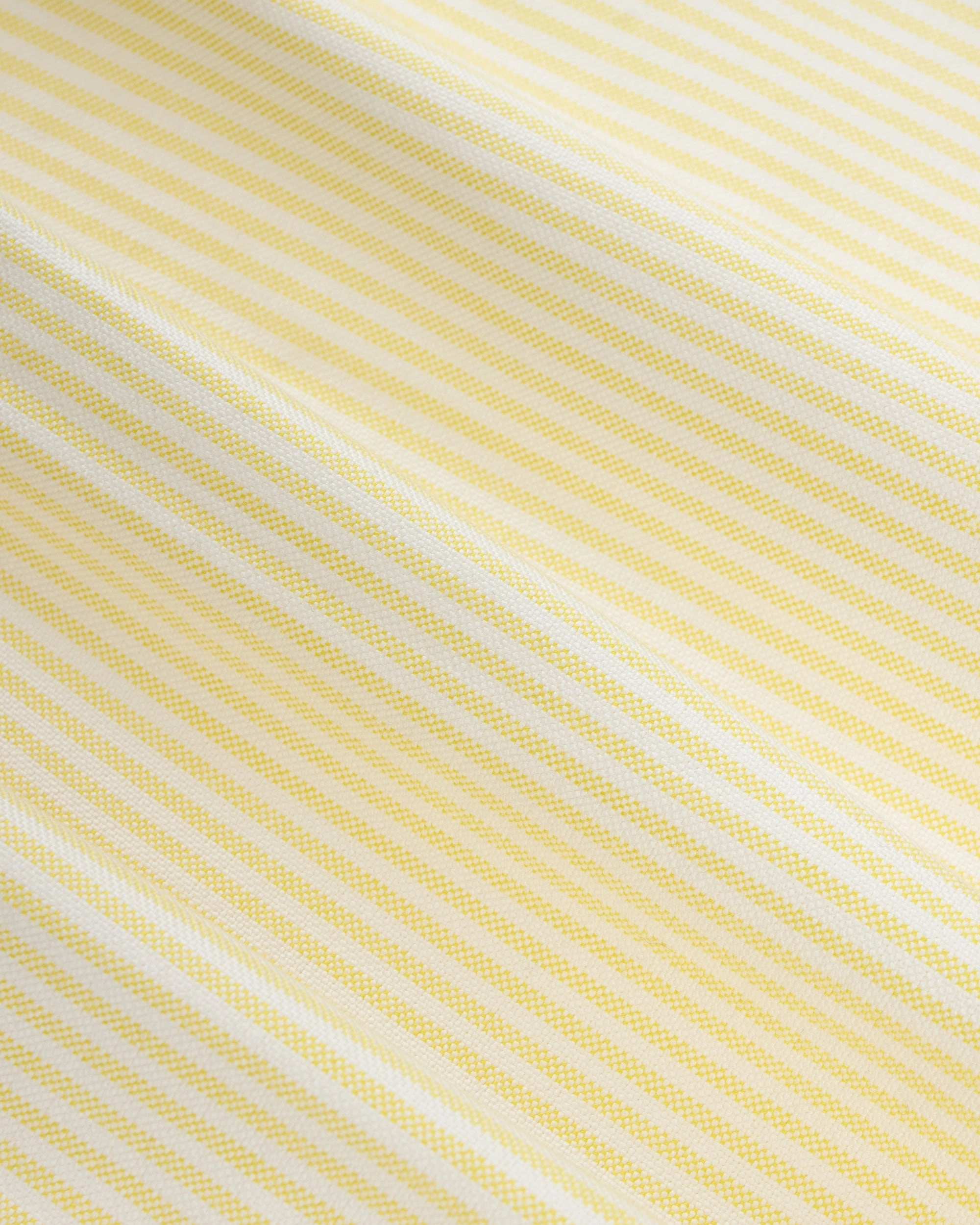 Made-in-USA Flap Pocket Yellow University Stripe Oxford Cloth Shirt - Classic Fit Winter Layering color block