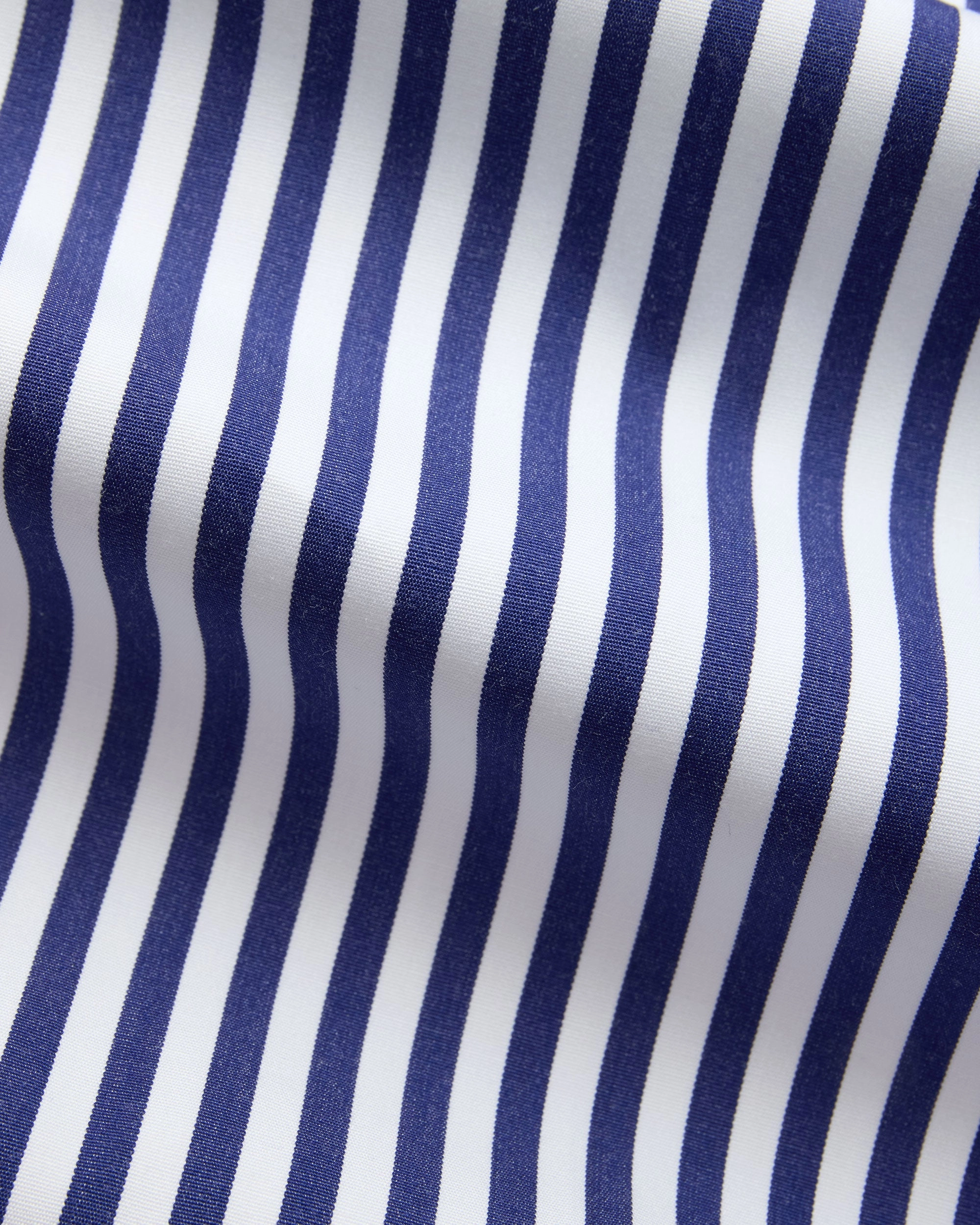 Warm Layers Made-in-USA Navy Bold Stripe Sport Shirt - Classic Fit