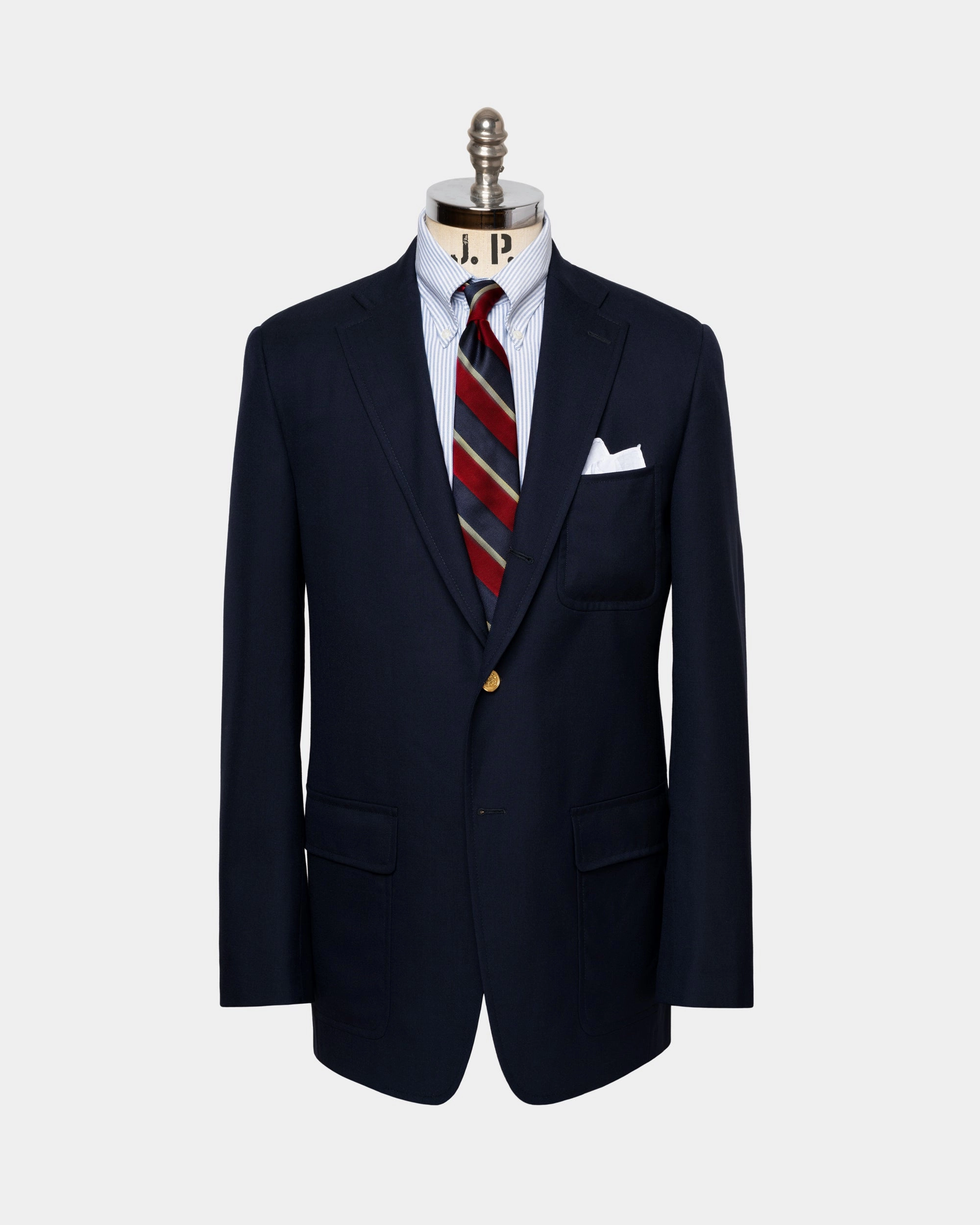Made-in-USA Soft Make Original Navy Blazer Refined Comfort
