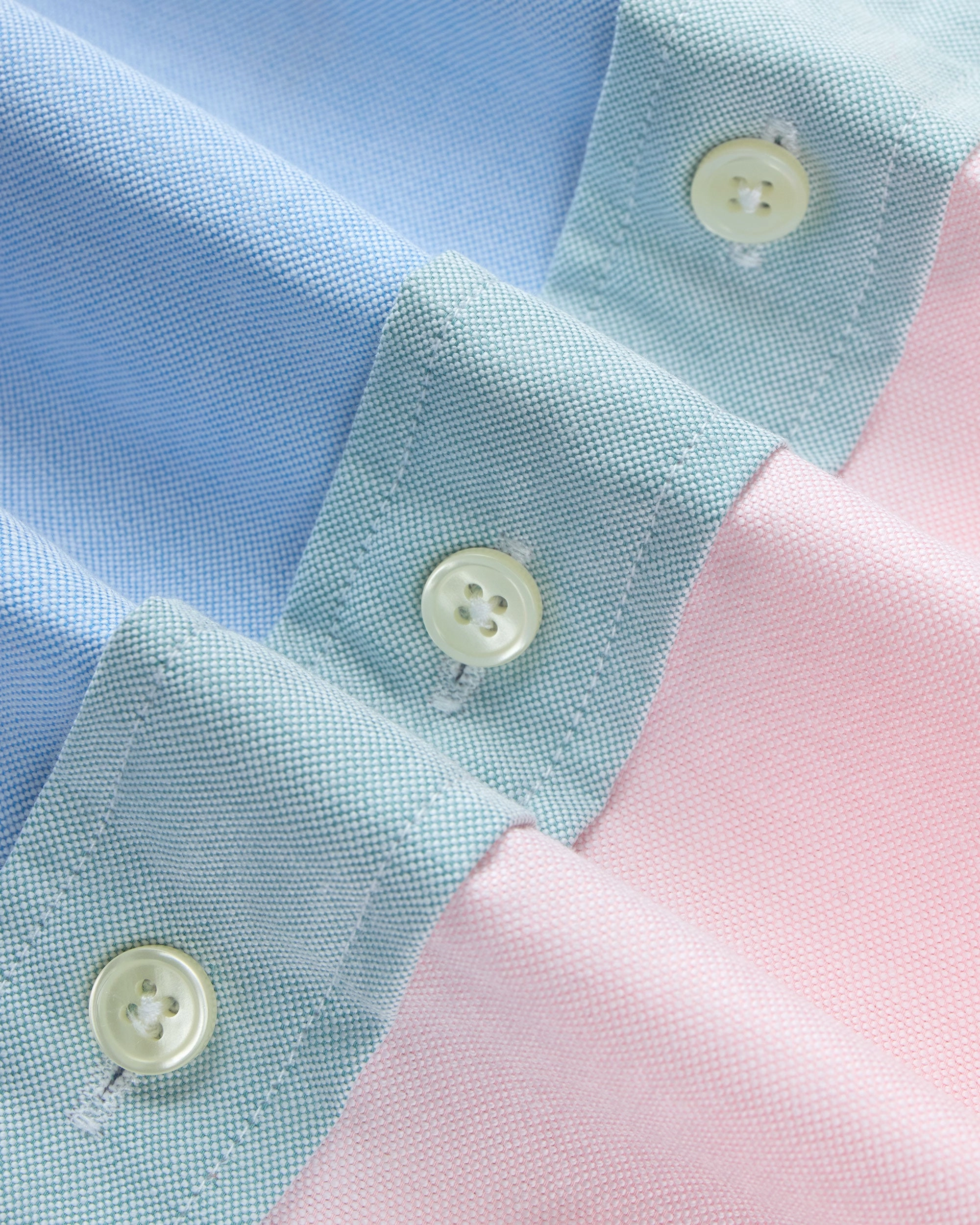 Made-in-USA Solid Colorblock Oxford Cloth Fun Shirt All-Weather Ready Sleepwear