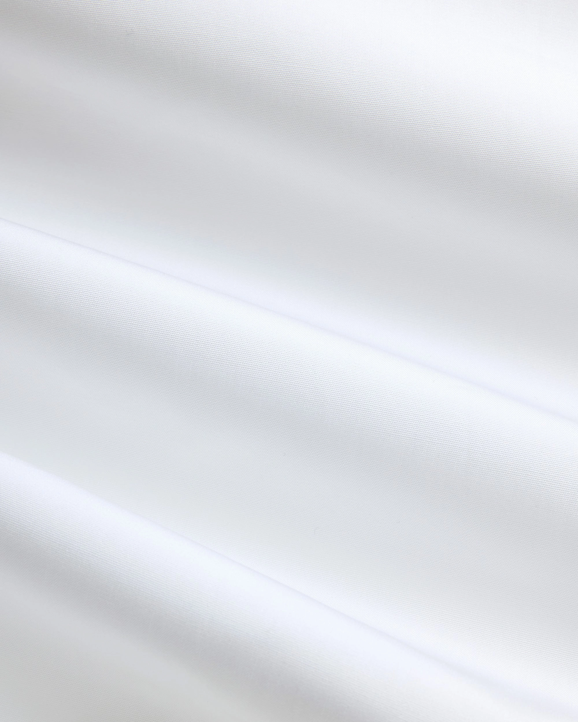 Made-in-USA Thomas Mason Solid White Spread Collar Dress Shirt - Regular Fit Minimalist fashion