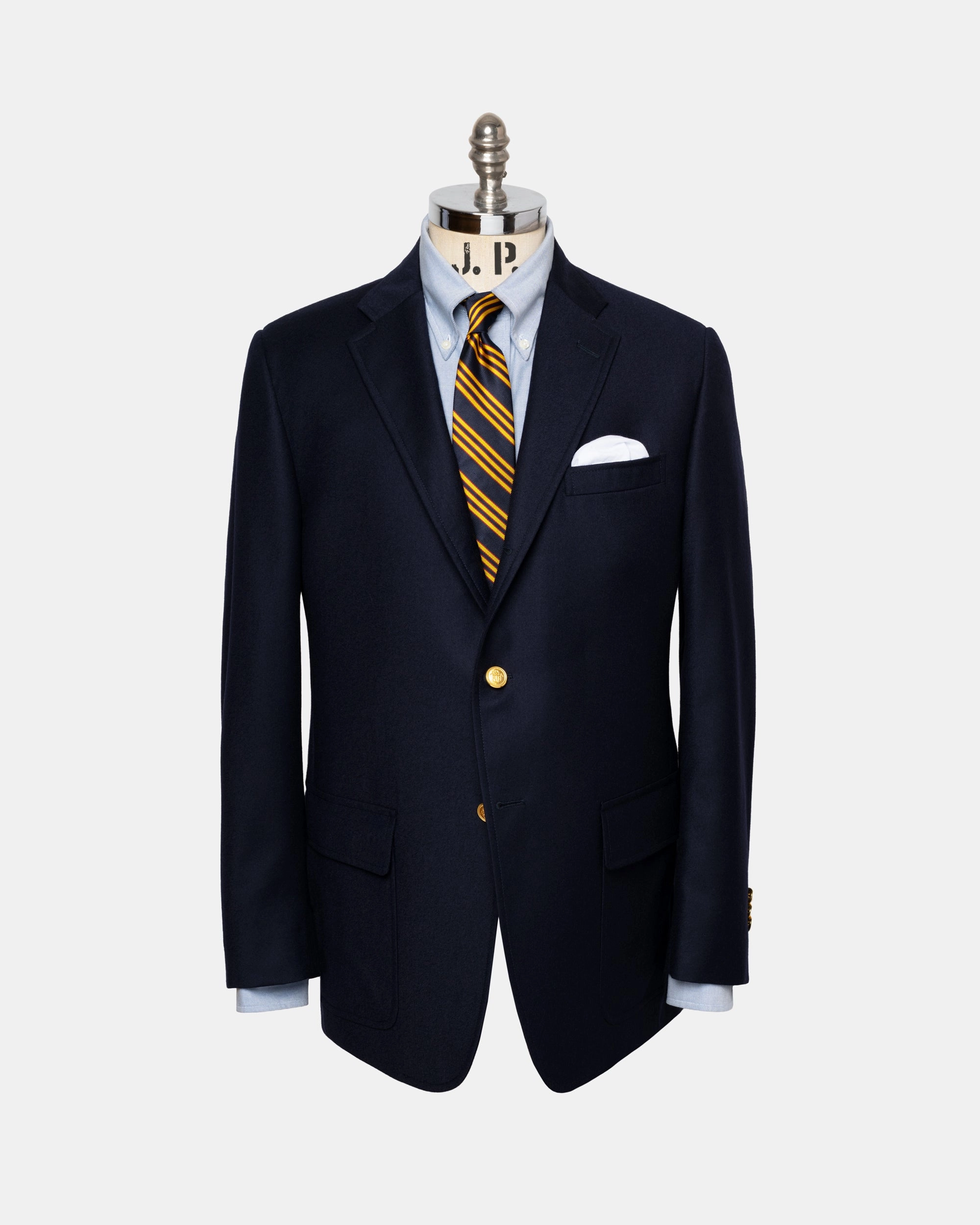 Made-in-USA Wool Doeskin Blazer Quality craftsmanship Snag Resistant Weave