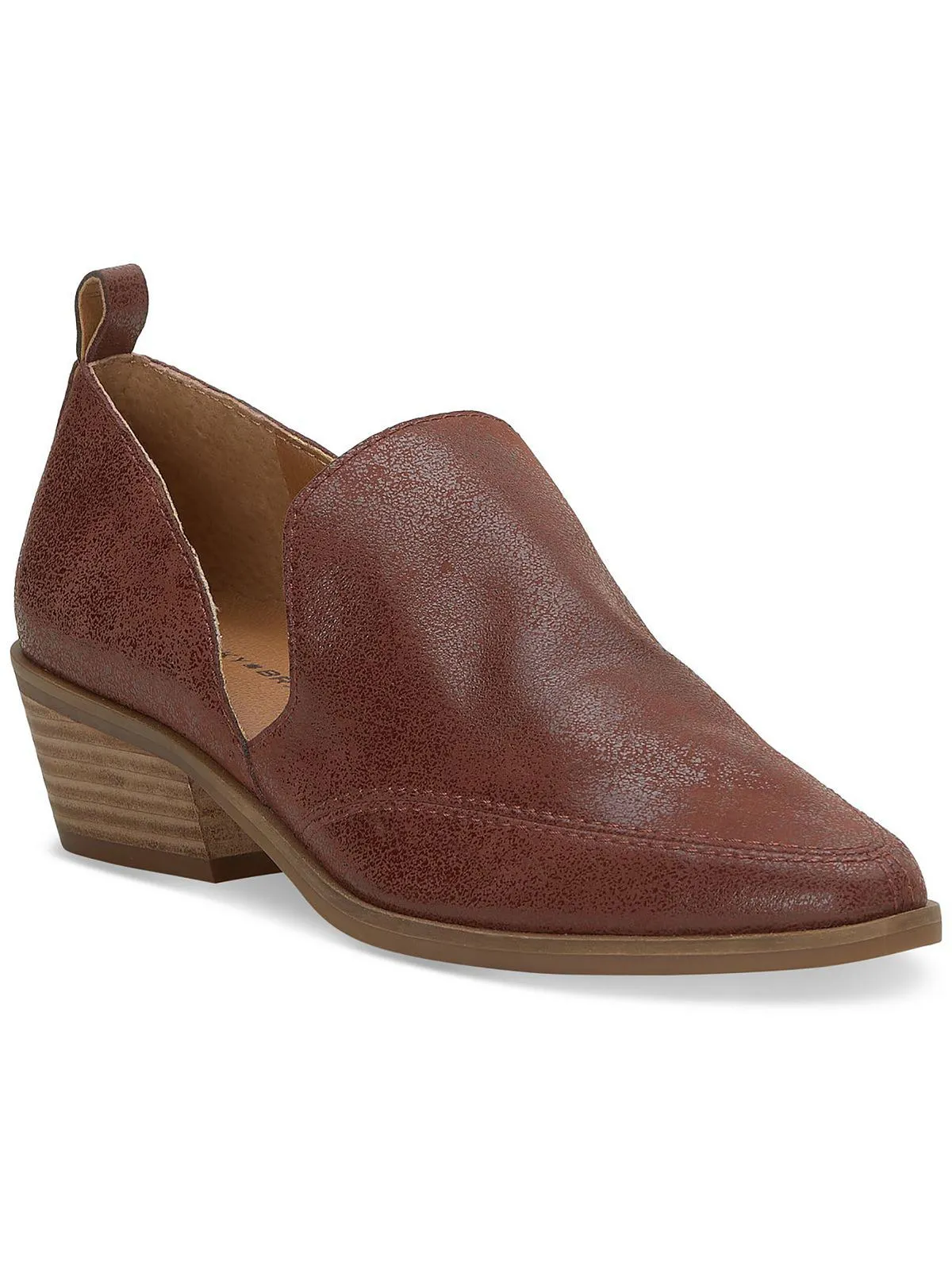 Investor Meeting Mahzan Womens Comfort Insole Slip On Loafer Heels