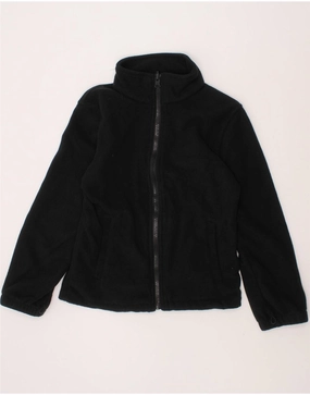 New Year's MOUNTAIN WAREHOUSE Boys Fleece Jacket 7-8 Years Black Polyester