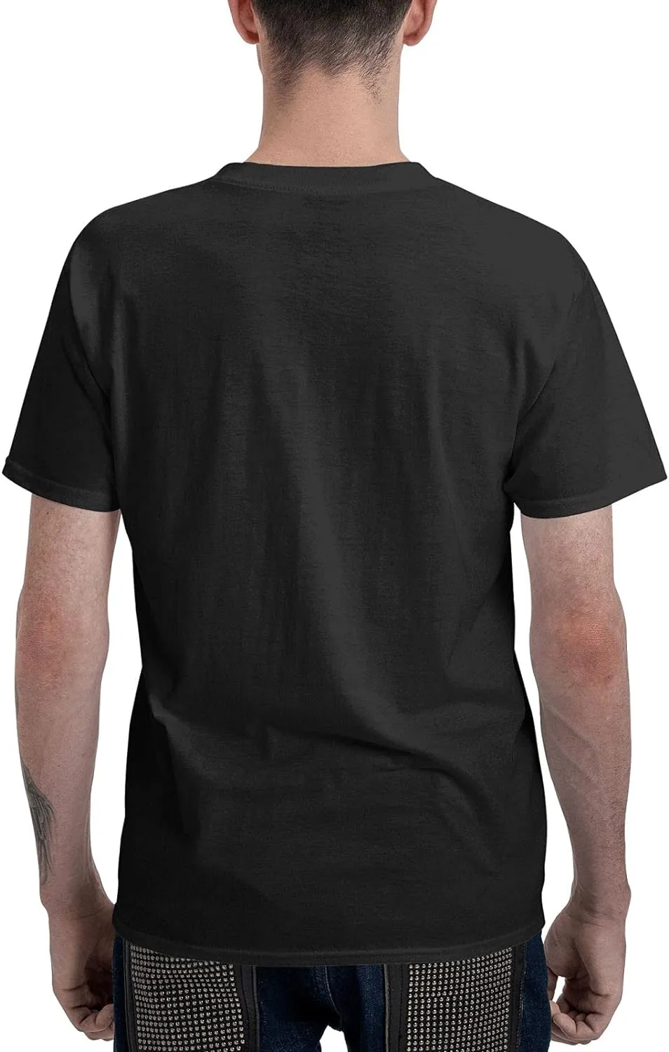 Mans T Shirts Comfy Short Sleeve Outdoor Running Crewneck Black T-Shirts