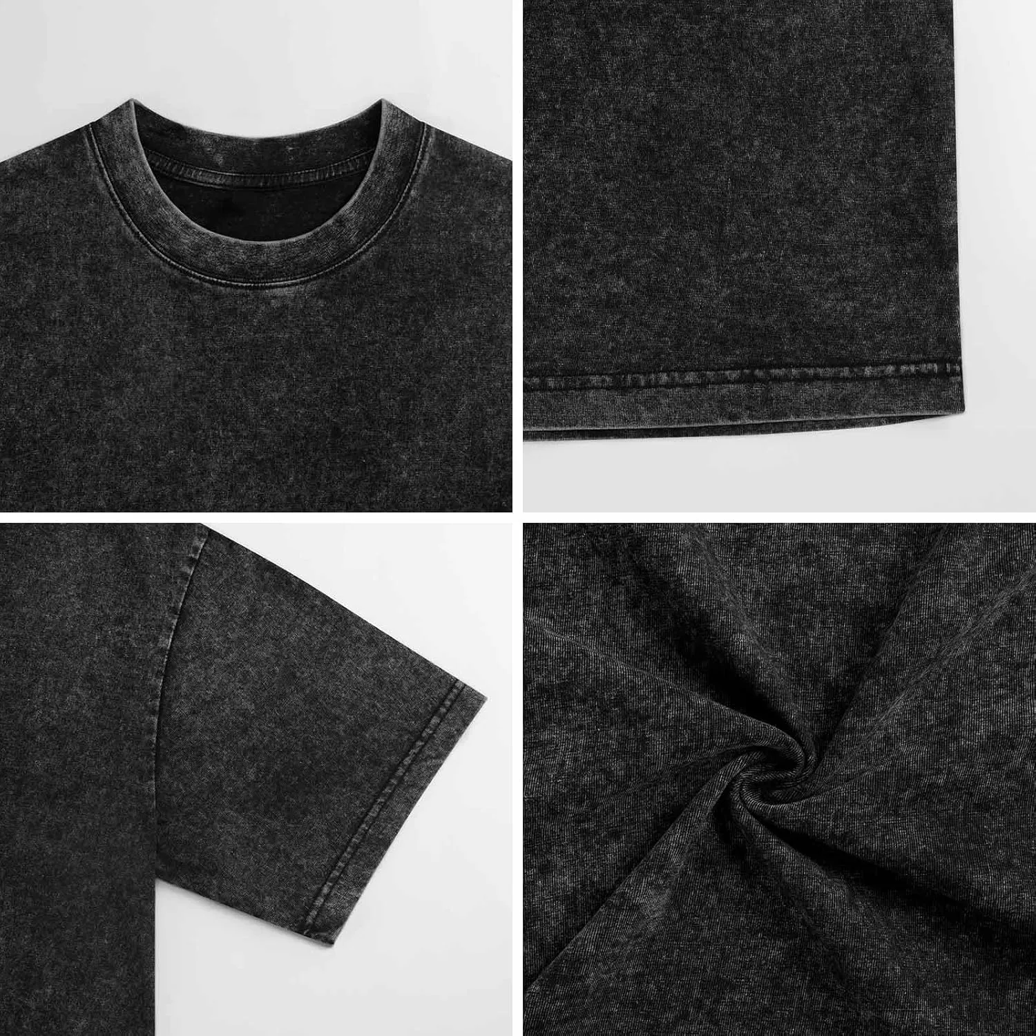 Man's T Shirts,Retro Vintage Crew Neck Washed Short Sleeve T Shirts for Mans