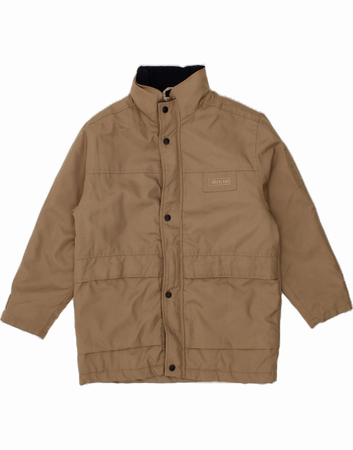 subtle style Recover TIMBERLAND Boys Hooded Windbreaker Jacket 11-12 Years Grey Polyester