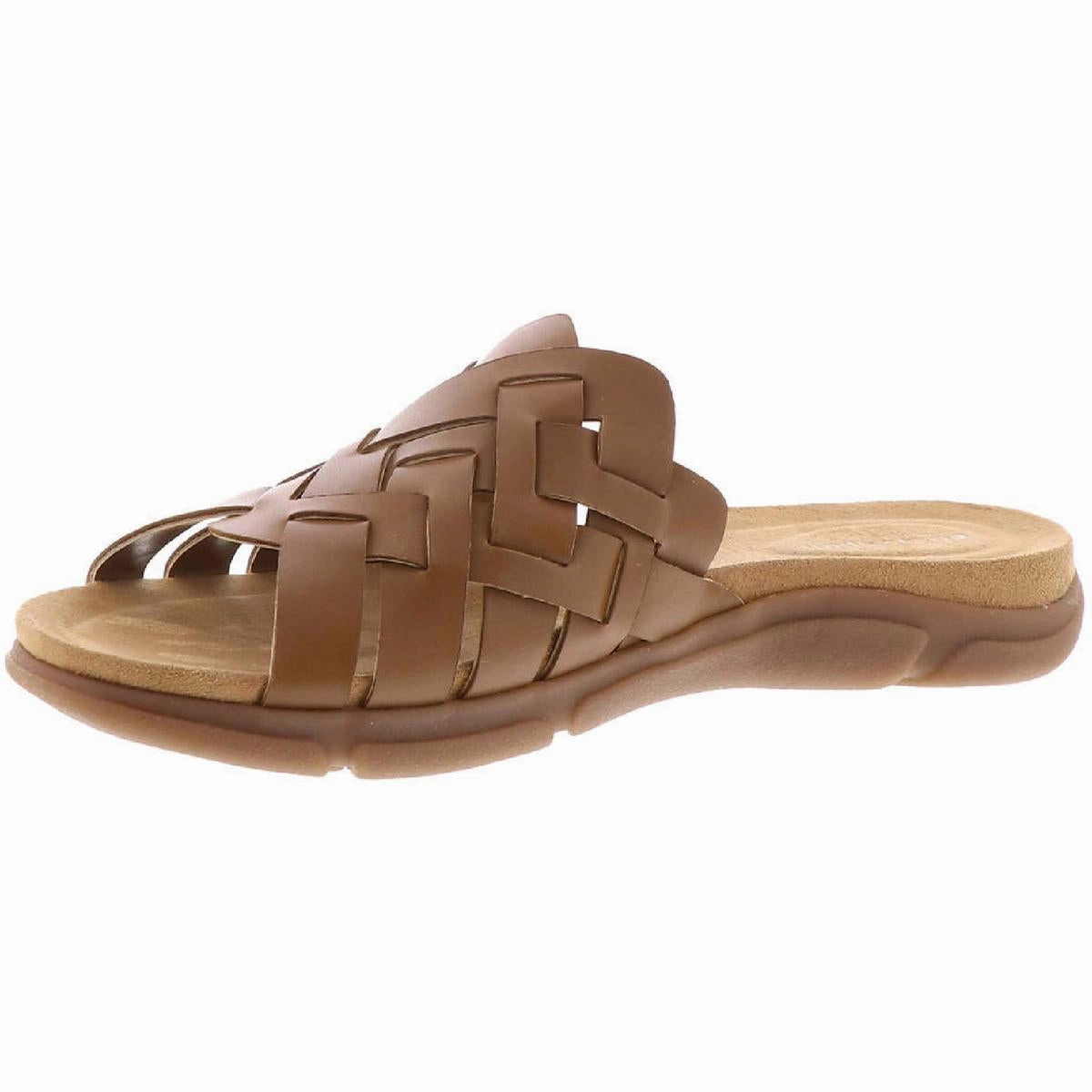 Urban Core Marsha Womens Woven Leather Wedge Sandals