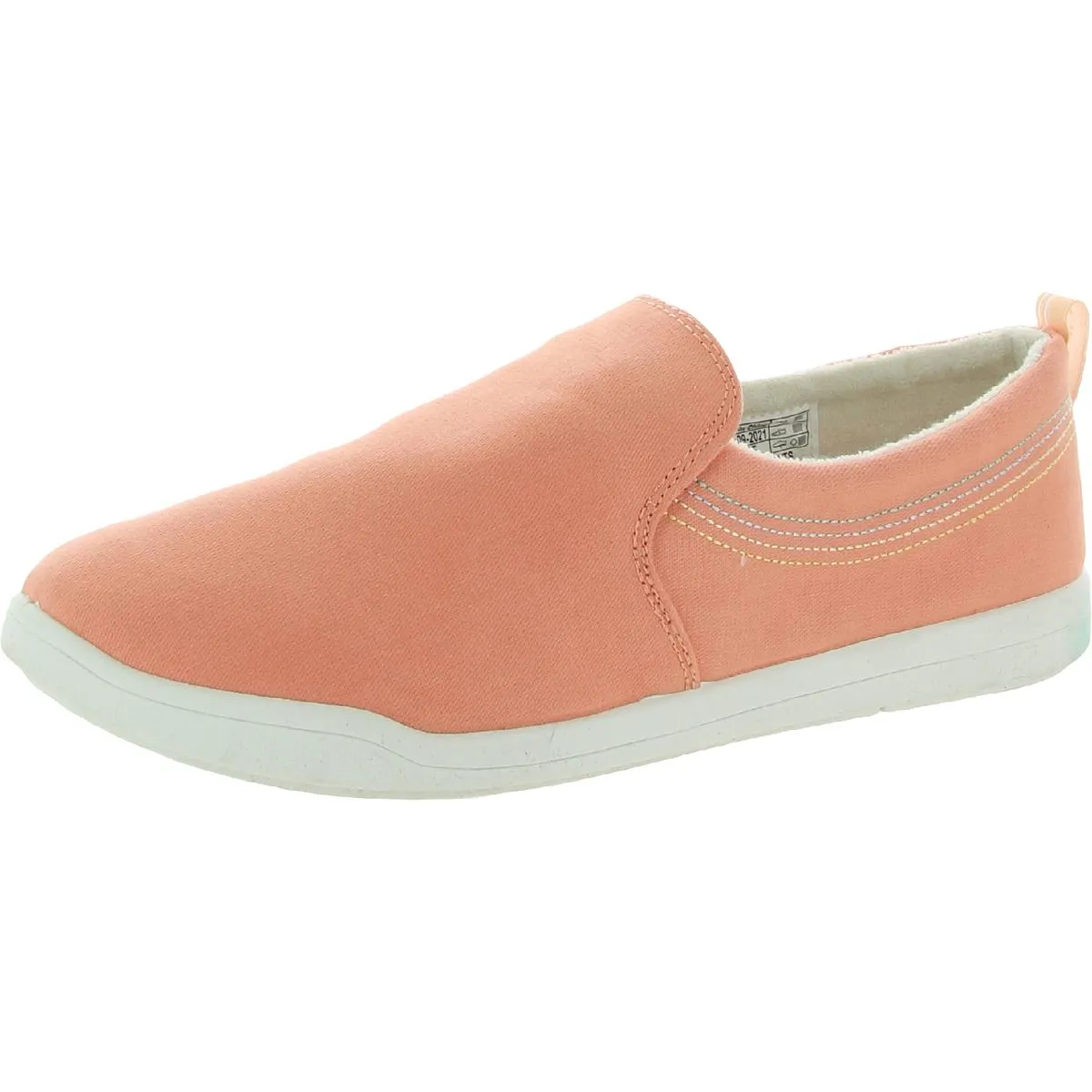 Marshall Womens Canvas Laceless Slip-On Sneakers Natural Feel Bridge Lane