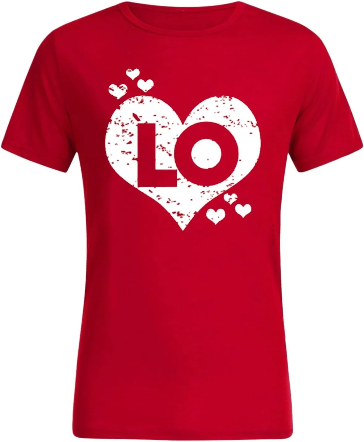 Matching T Shirts for Couples LO VE Print Short Sleeve Tops Blouse Matching Couple Set Outfits His & Hers T-Shirts