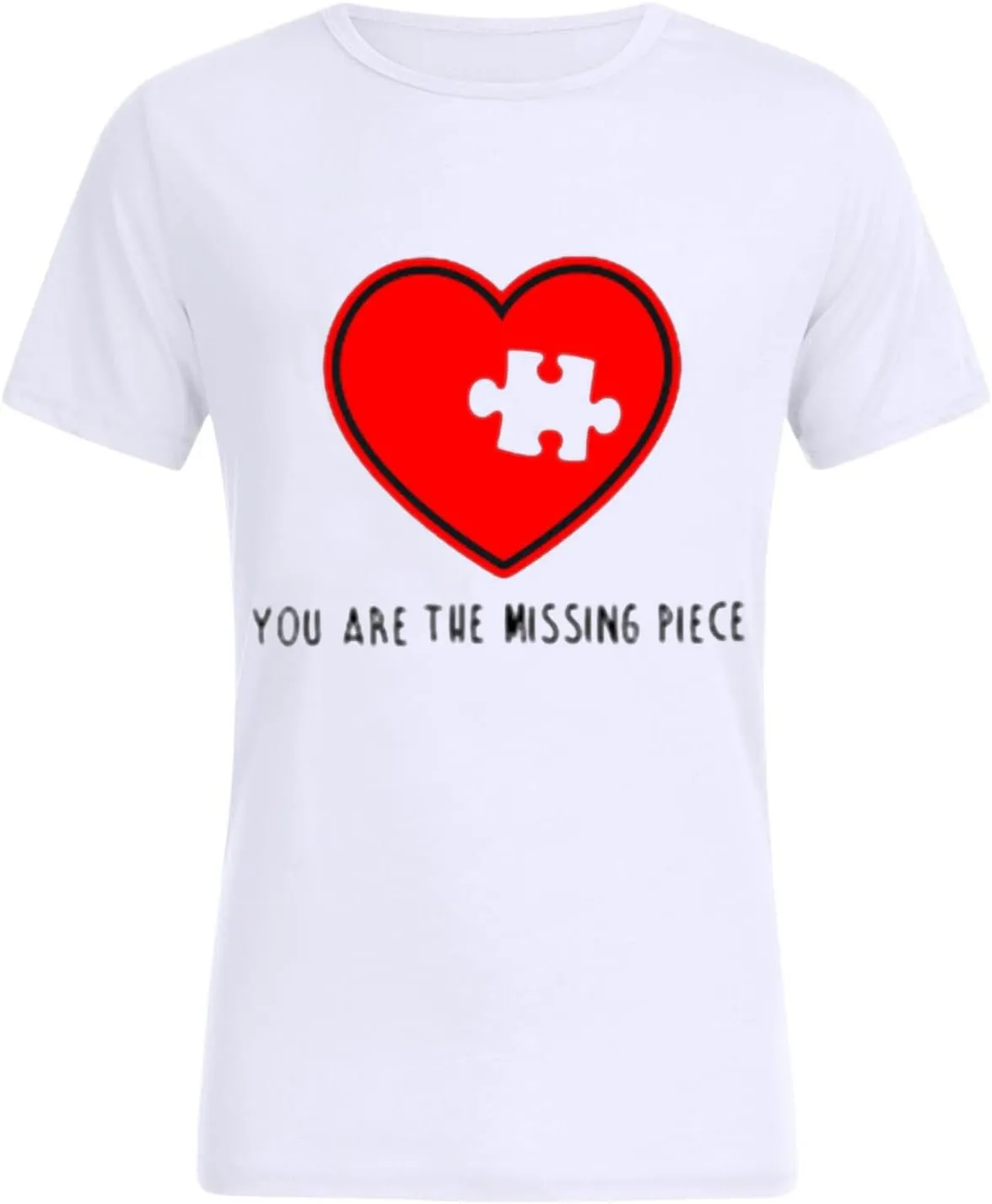 Matching T Shirts for Couples LO VE Print Short Sleeve Tops Blouse Matching Couple Set Outfits His & Hers T-Shirts