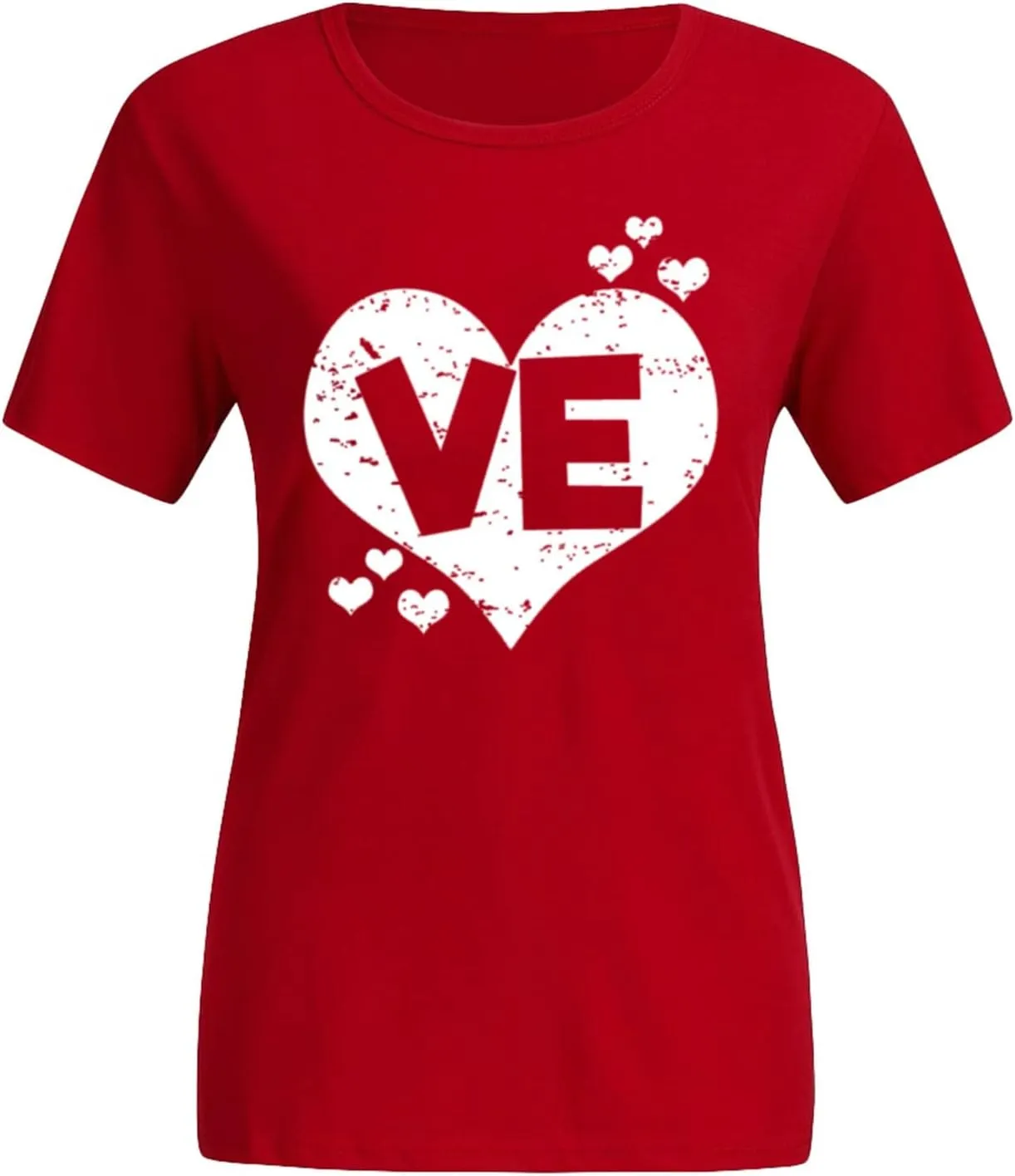 Matching T Shirts for Couples LO VE Print Short Sleeve Tops Blouse Matching Couple Set Outfits His & Hers T-Shirts