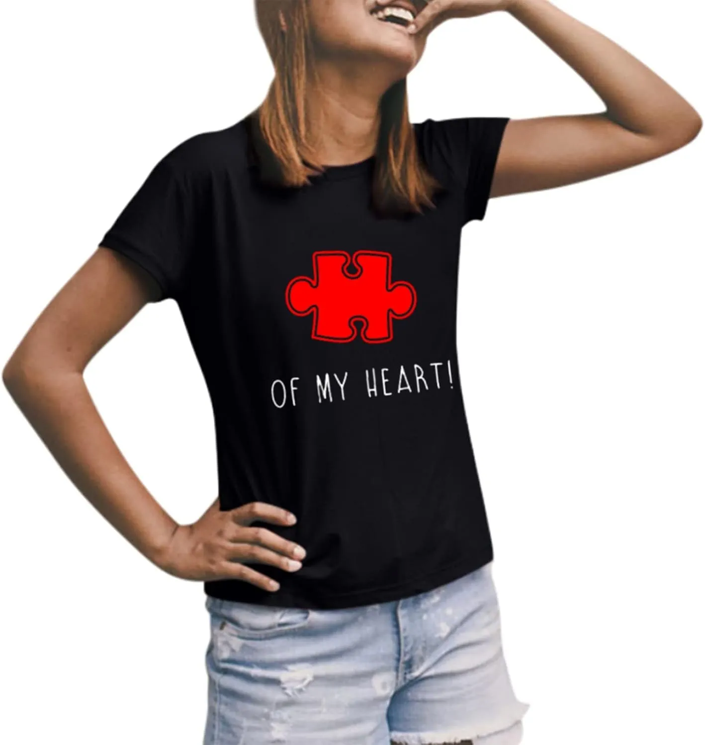 Matching T Shirts for Couples LO VE Print Short Sleeve Tops Blouse Matching Couple Set Outfits His & Hers T-Shirts