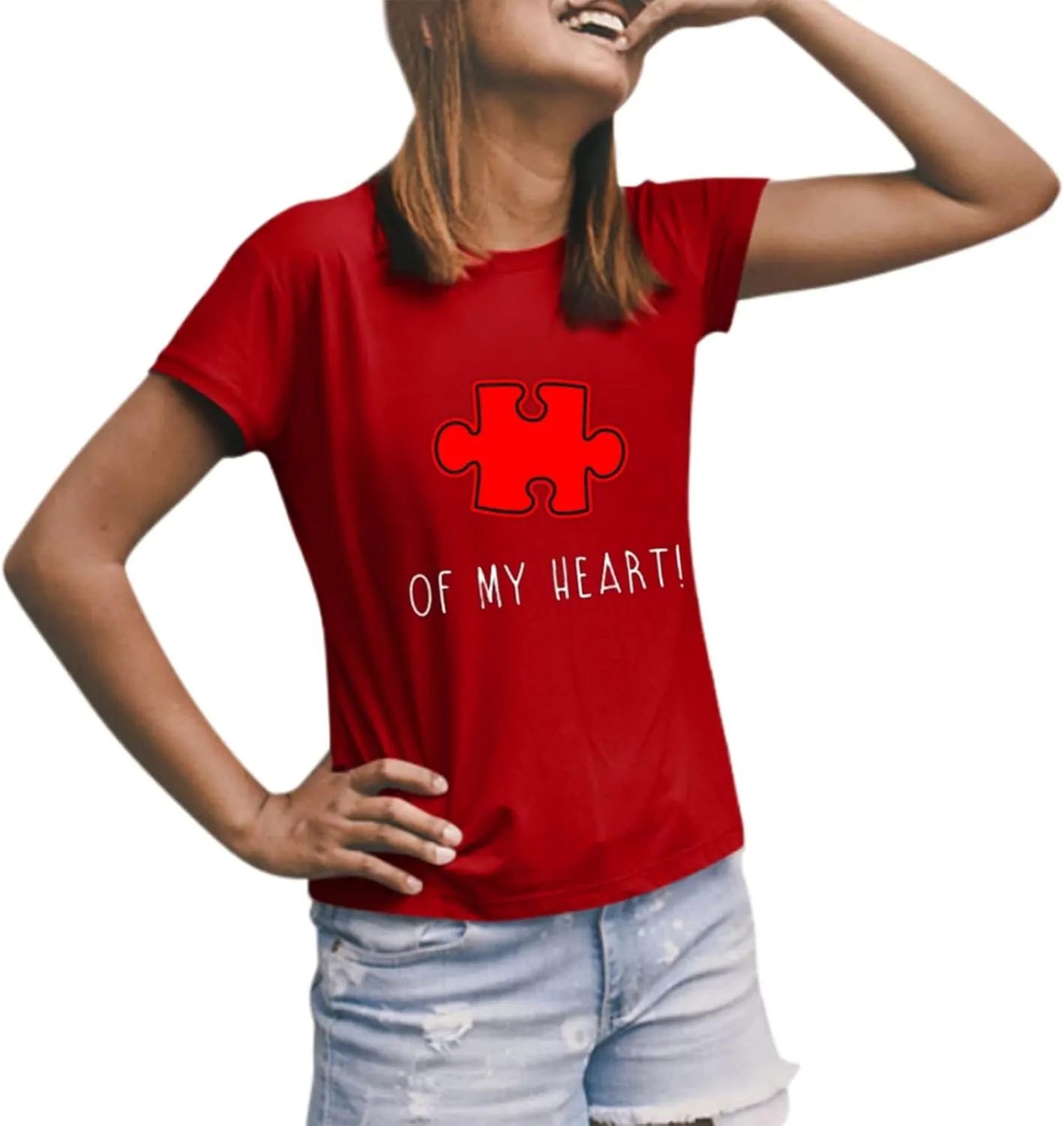 Matching T Shirts for Couples LO VE Print Short Sleeve Tops Blouse Matching Couple Set Outfits His & Hers T-Shirts