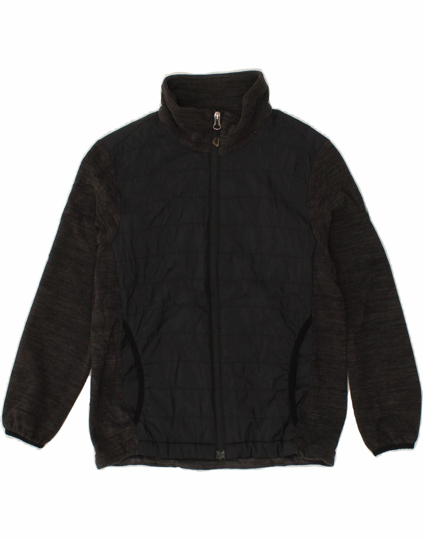 MCKINLEY Boys Bomber Jacket 9-10 Years Grey Rain Comfort Multi Pocket Design