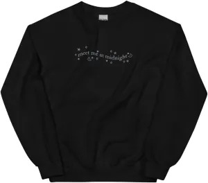 Meet Me At Midnights Embroidered Sweatshirt, Meet Me At Midnights Embroidered Unisex Sweatshirt