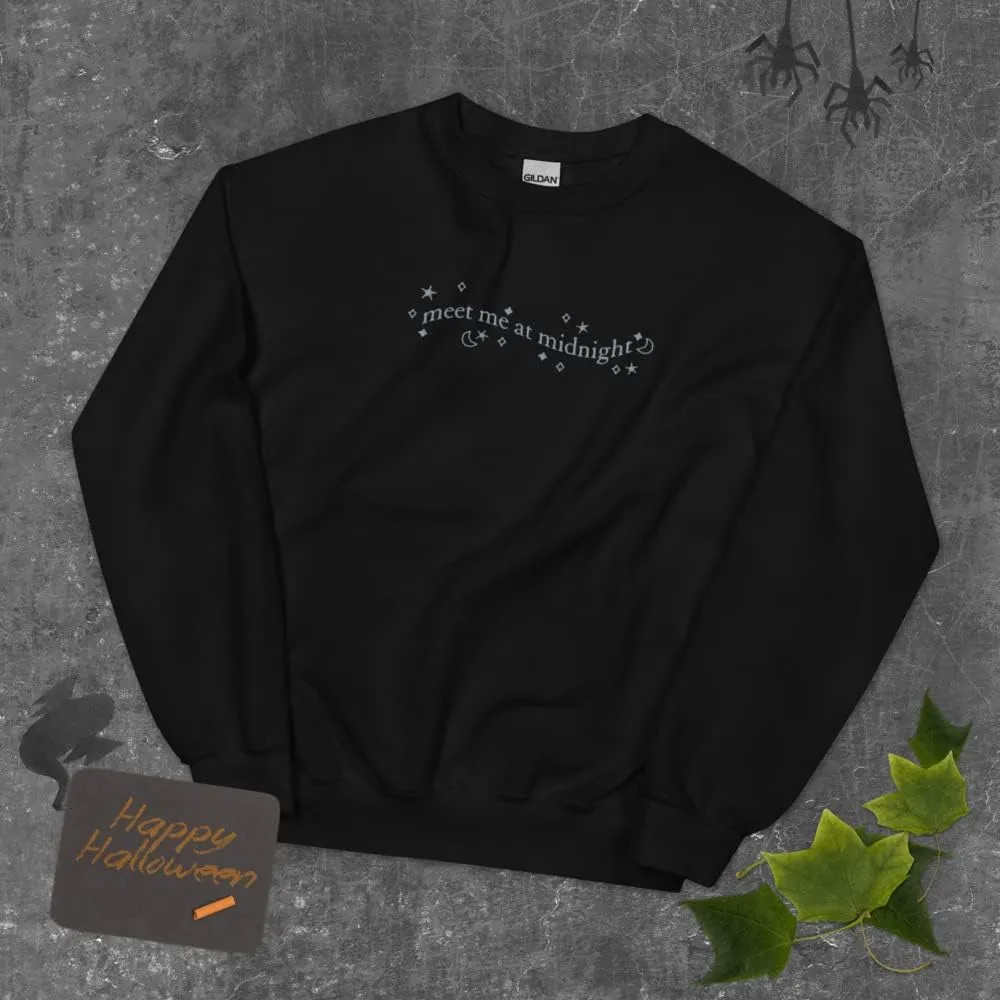 Meet Me At Midnights Embroidered Sweatshirt, Meet Me At Midnights Embroidered Unisex Sweatshirt