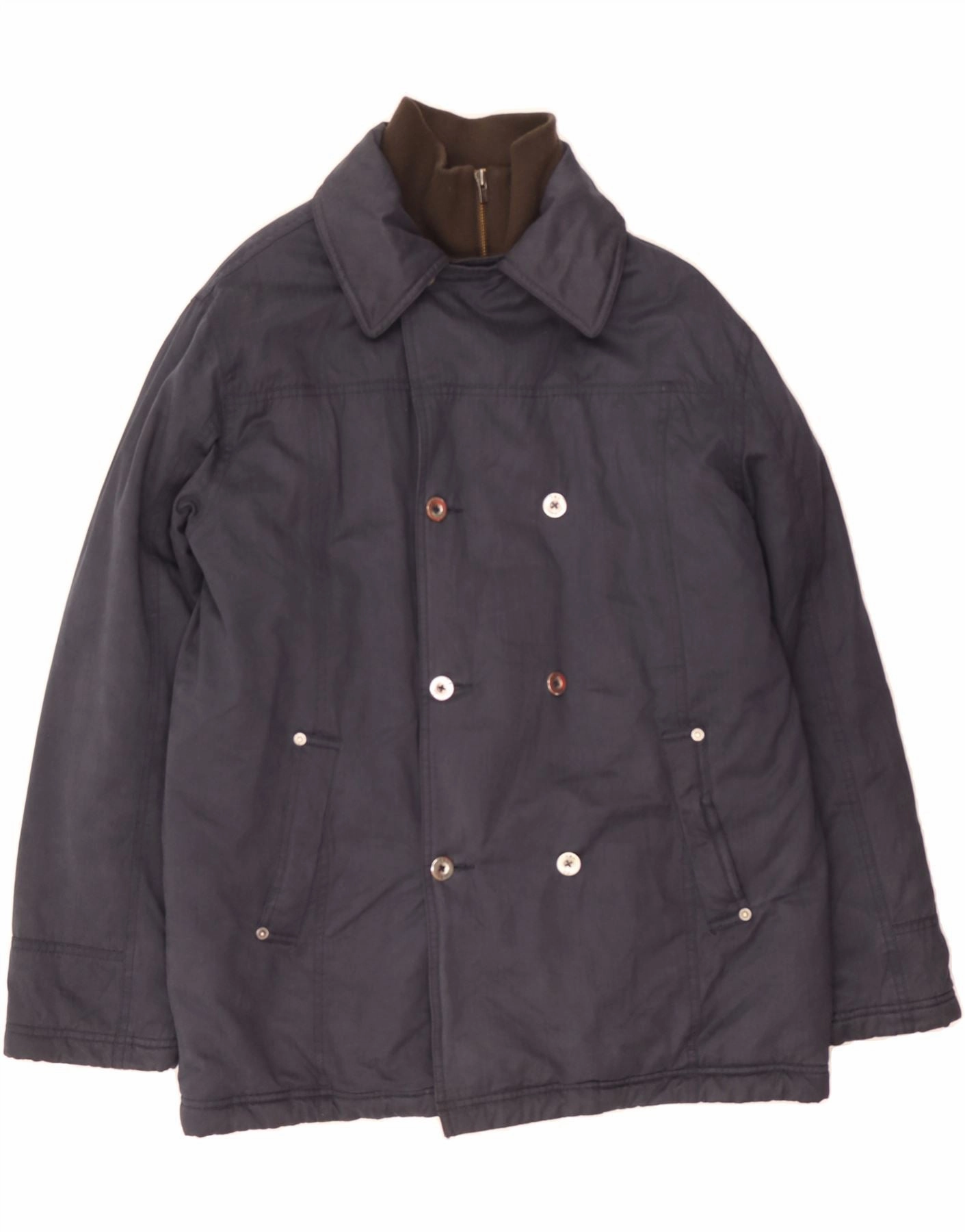 TIMBERLAND Boys Graphic Windbreaker Jacket 15-16 Years Navy Blue Cotton sun resistant