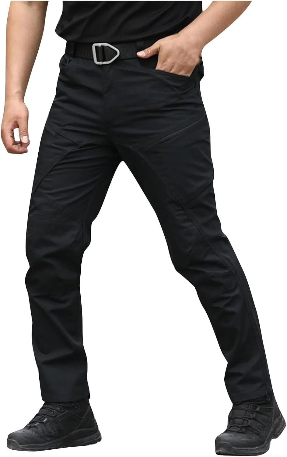Men Hiking Pants Water Resistant Tactical Pants Lightweight Military Pant Outdoor Work Cargo Pants Multi-Pocket