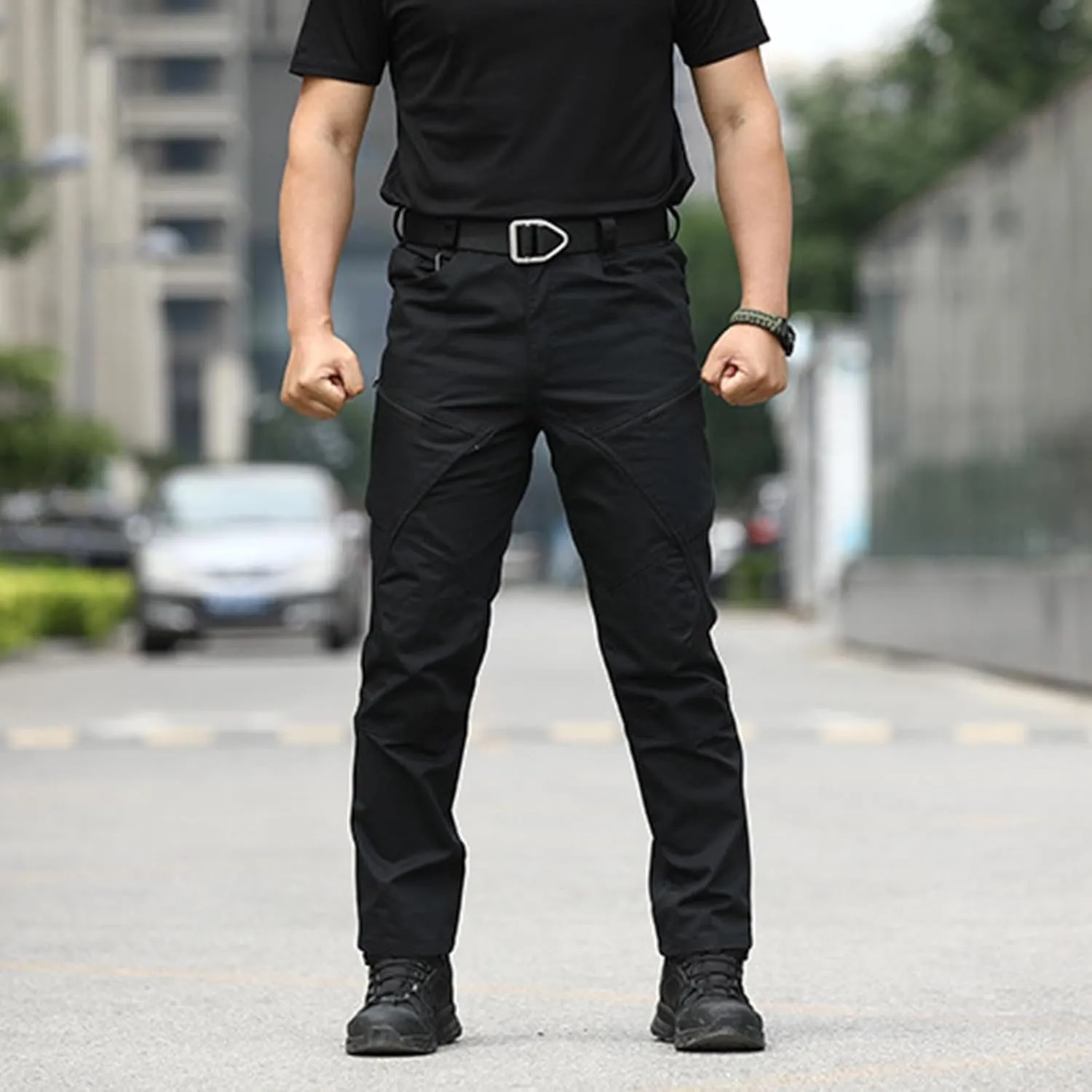 Men Hiking Pants Water Resistant Tactical Pants Lightweight Military Pant Outdoor Work Cargo Pants Multi-Pocket