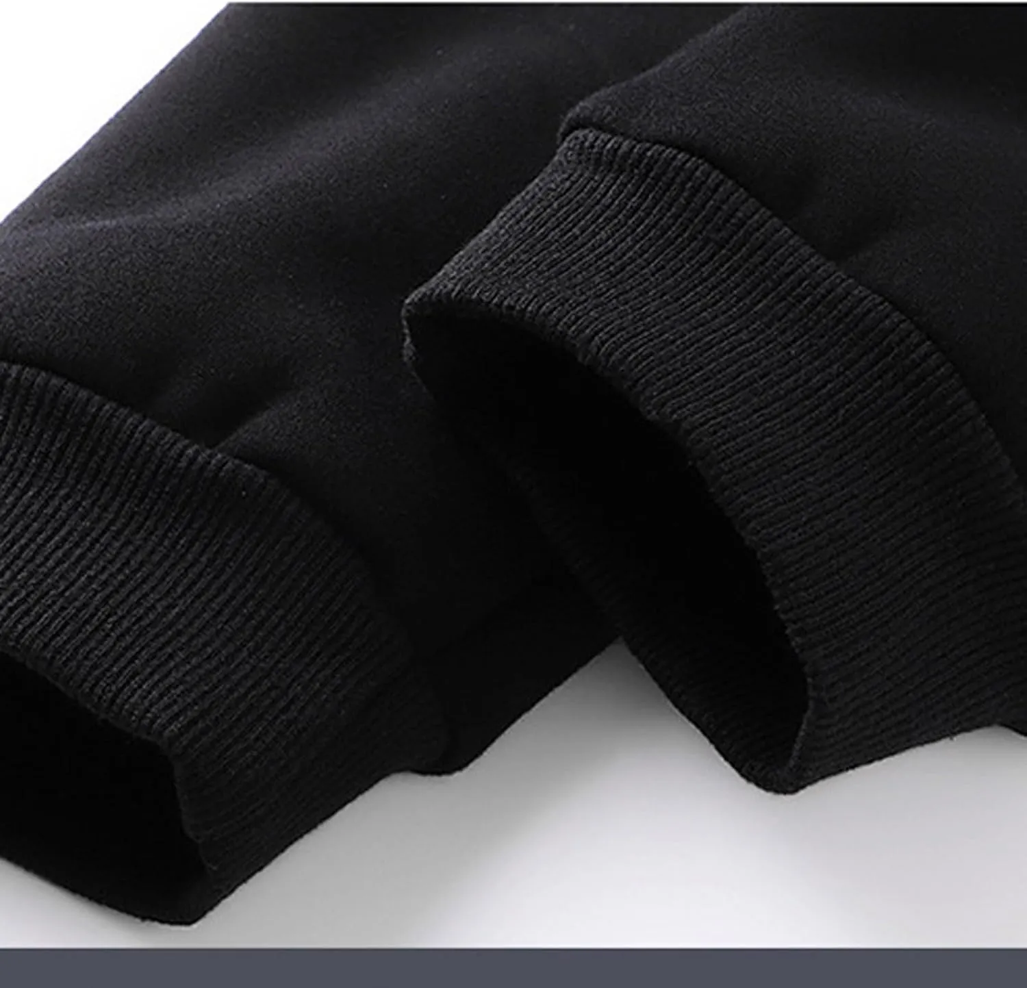 Men Winter Fleece Lined Stretch Sweatpant Cozy Casual Drawstring Elastic Waist Cargo Pant Outdoor Hiking Pant Pockets