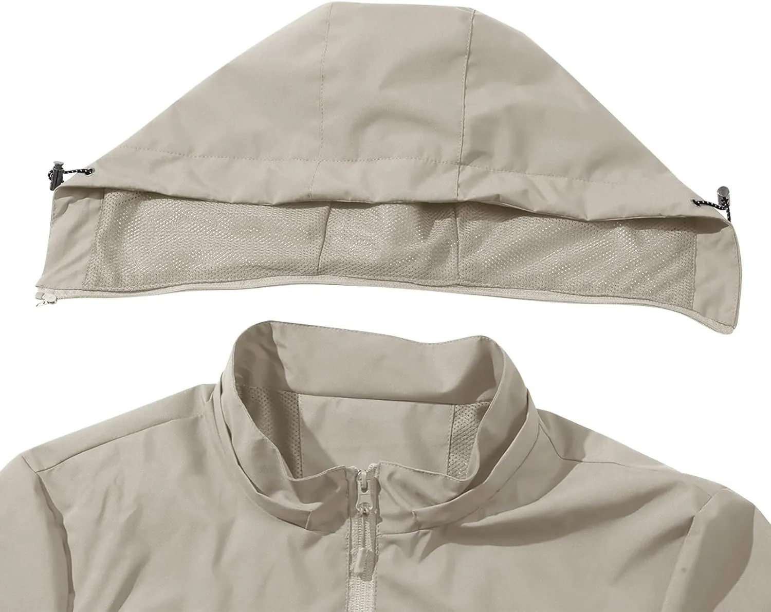 Men Women Rain Jackets Hooded Waterproof Windbreaker With Pockets Unisex Fall Winter Outdoor Hiking Travel Raincoats