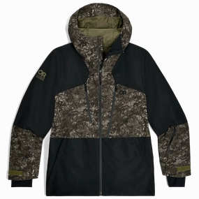 Men's Powderverse Jacket Taped Zipper Closures Windproof Shield