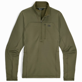 Men's Vigor Grid Fleece Half Zip Modern Tailoring
