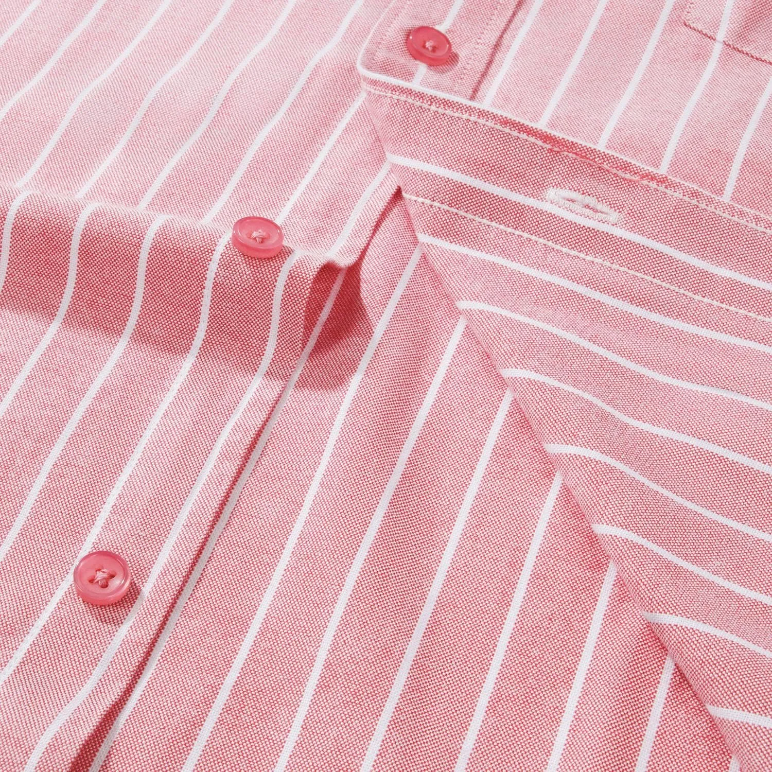 Men's 100% Cotton Oxford Dress Shirt Long Sleeve Rerular Fit Button-Down Business Casual Shirt