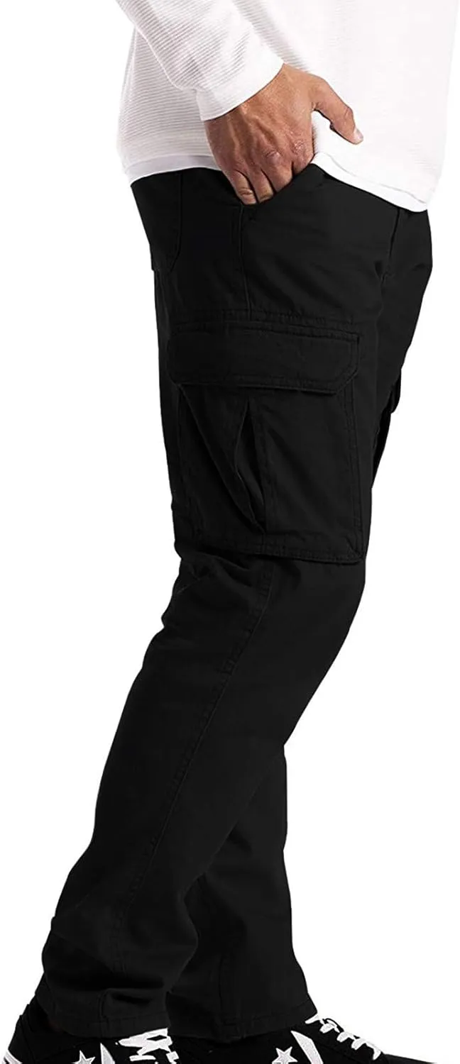 Men's Cargo Jogger Sweatpants Casual Cotton Cargo Pants Gym Sweatpants Trousers Mens Long Outdoor Hiking Work