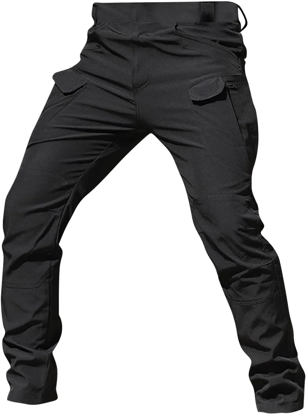 Mens Cargo Work Pants Tactical Fashion 2024 Outdoor Multi Pocket Trousers Casual Trendy Stretch Slacks