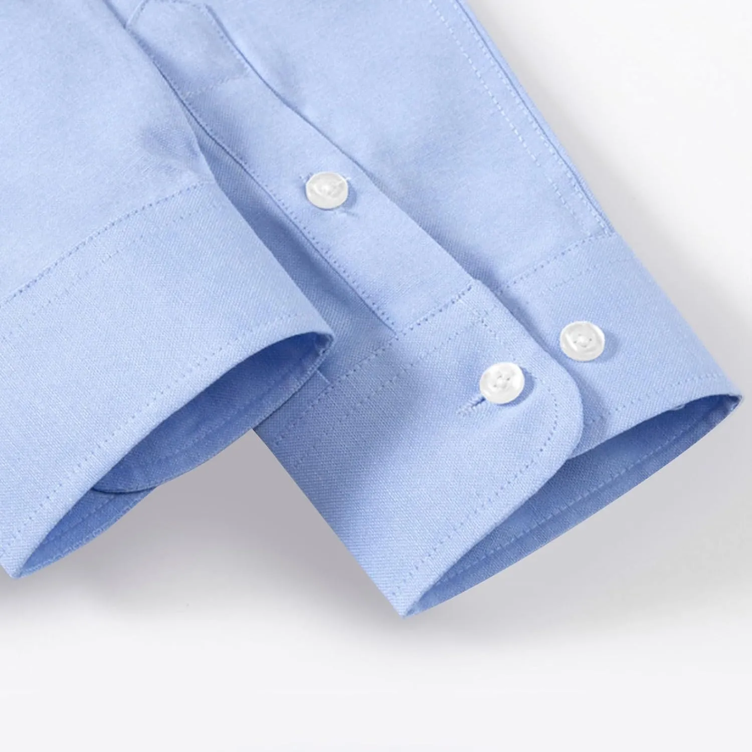 Mens Casual Button Down Cardigan Shirt Solid Color Oxford Fabric Long Sleeve Shirts Slim Fit Lapel Top with Pocket