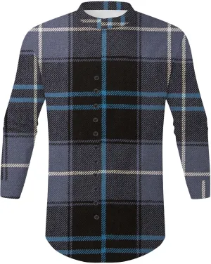 Mens Casual Button Down Shirts Lightweight Flannel Plaid Shirt Jacket Stretch Long Sleeve Checkered Business Shirts