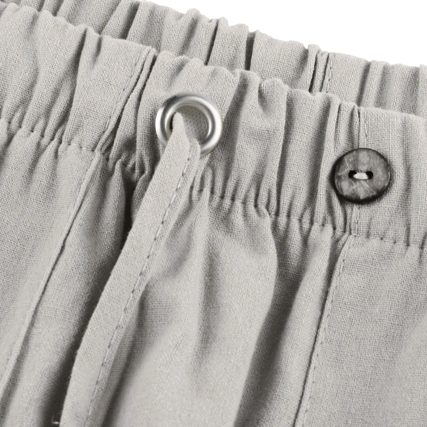 Mens Casual Pants Lightweight Plus Size Casual Pants Drawstring Low Rise Wide Leg Trousers Loose Yoga Pants with Pcokets