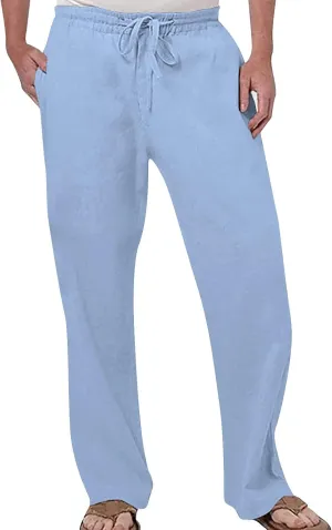 Mens Casual Pants Mens Casual Pants Drawstring Elastic Waist Classic Fit Baggy Yoga Pants Running Joggers Daily Wear Trousers Mens Overalls