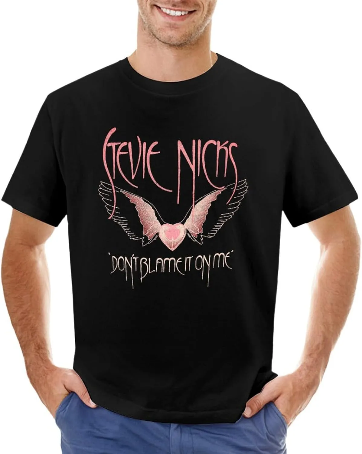 Mens Casual T-Shirts Short Sleeve Adults Teens Cotton Shirt Black