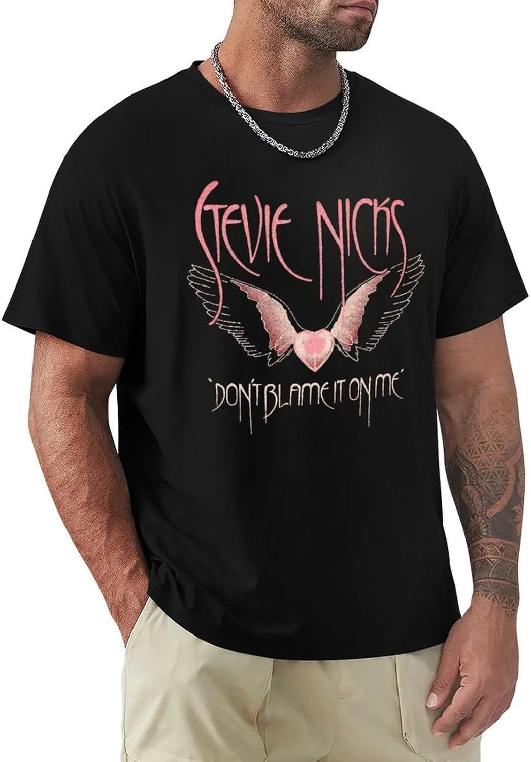 Mens Casual T-Shirts Short Sleeve Adults Teens Cotton Shirt Black