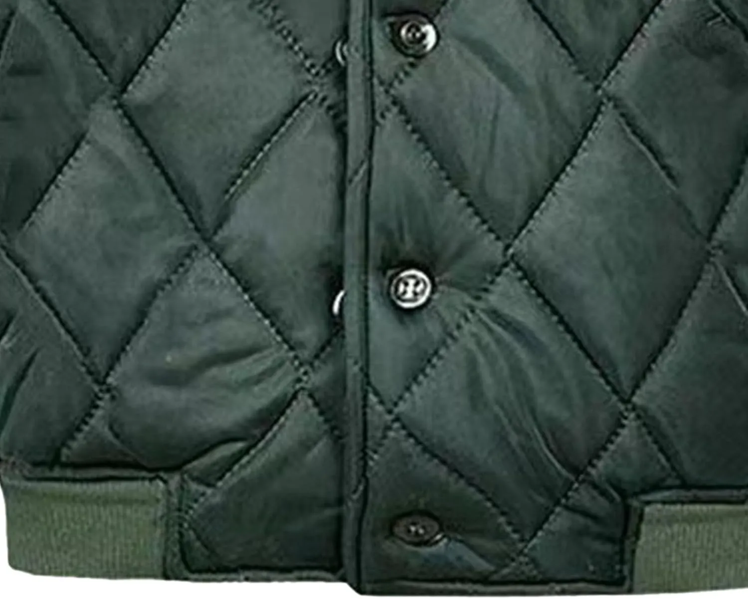 Men's Diamond Quilted Jacket Button Down Thermal Padded Cotton Coat Insulated Warm Winter Bomber Jackets