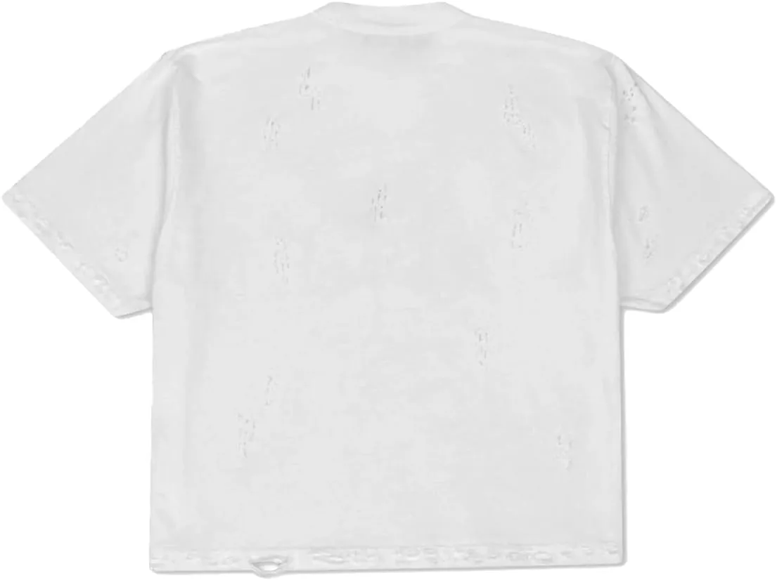 Men's Distressed Casual Oversized Heavyweight Drop Shoulder Garment Dye T-Shirt Tee Short Sleeve