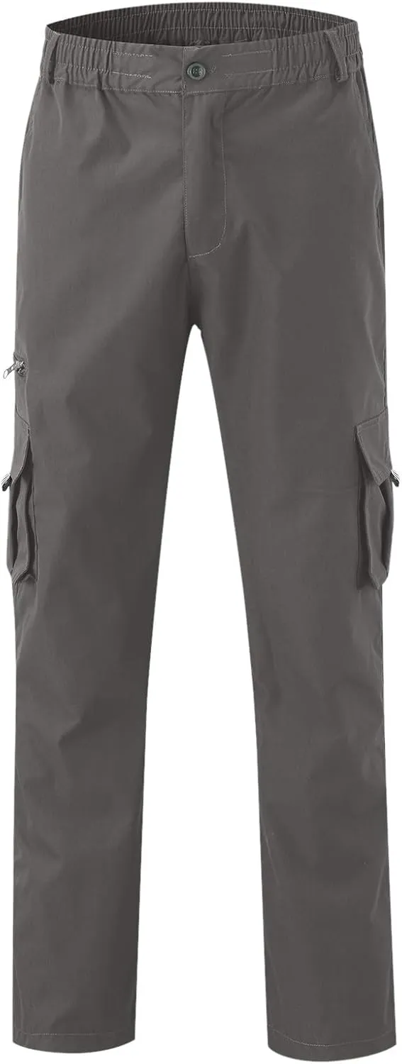 Men's Fleece Cargo Sweatpants Color Pocket Trousers Loose Track Training Sports Trousers Loose Fit Sweatpants for Men