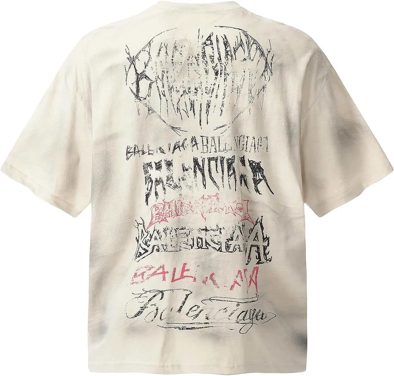 Men's Hip Hop Graphic Print Cotton T-Shirt Fashion Special Design Crewneck Rapper Short Sleeve Tops